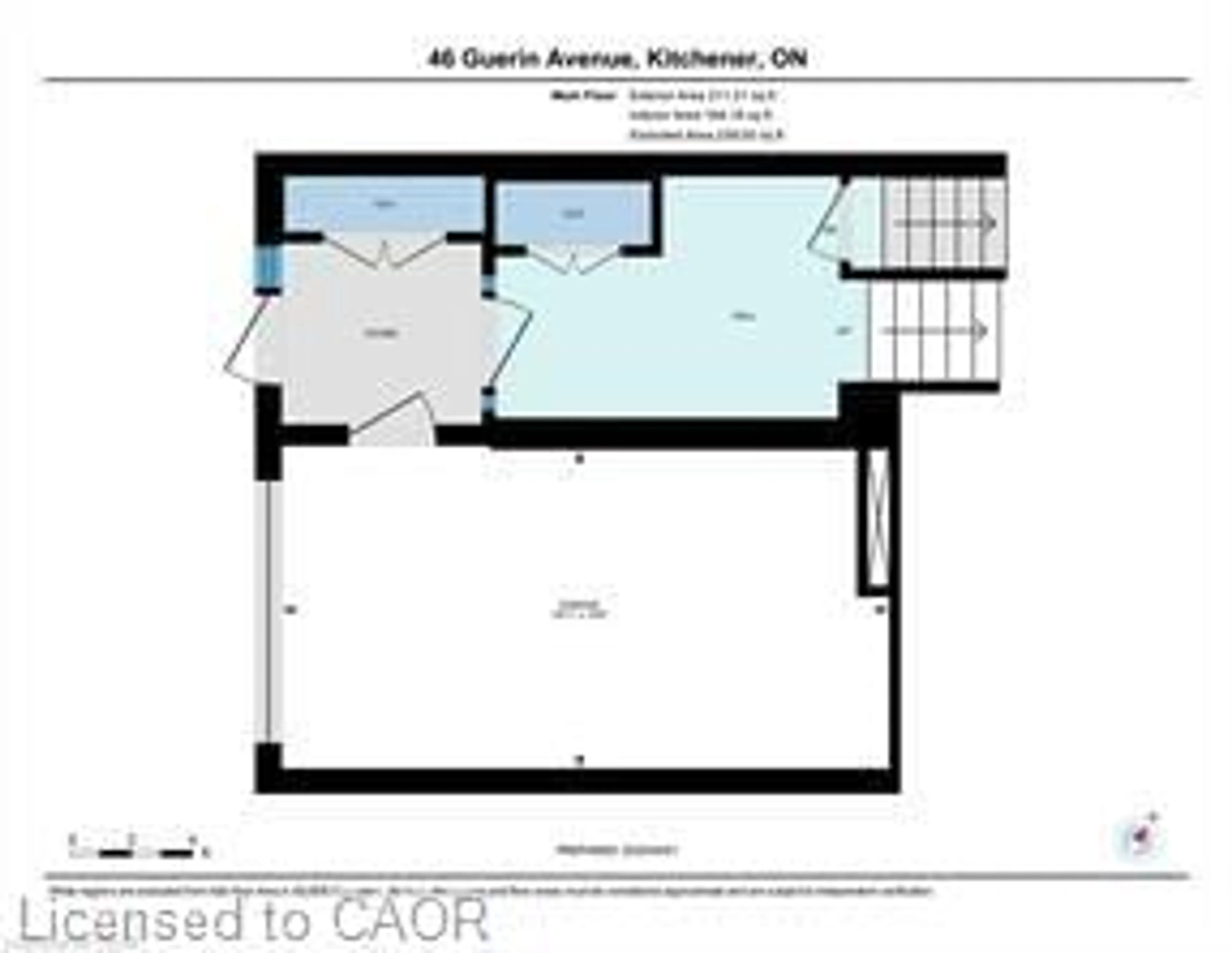 Floor plan for 46 Guerin Ave, Kitchener Ontario N2A 1S8