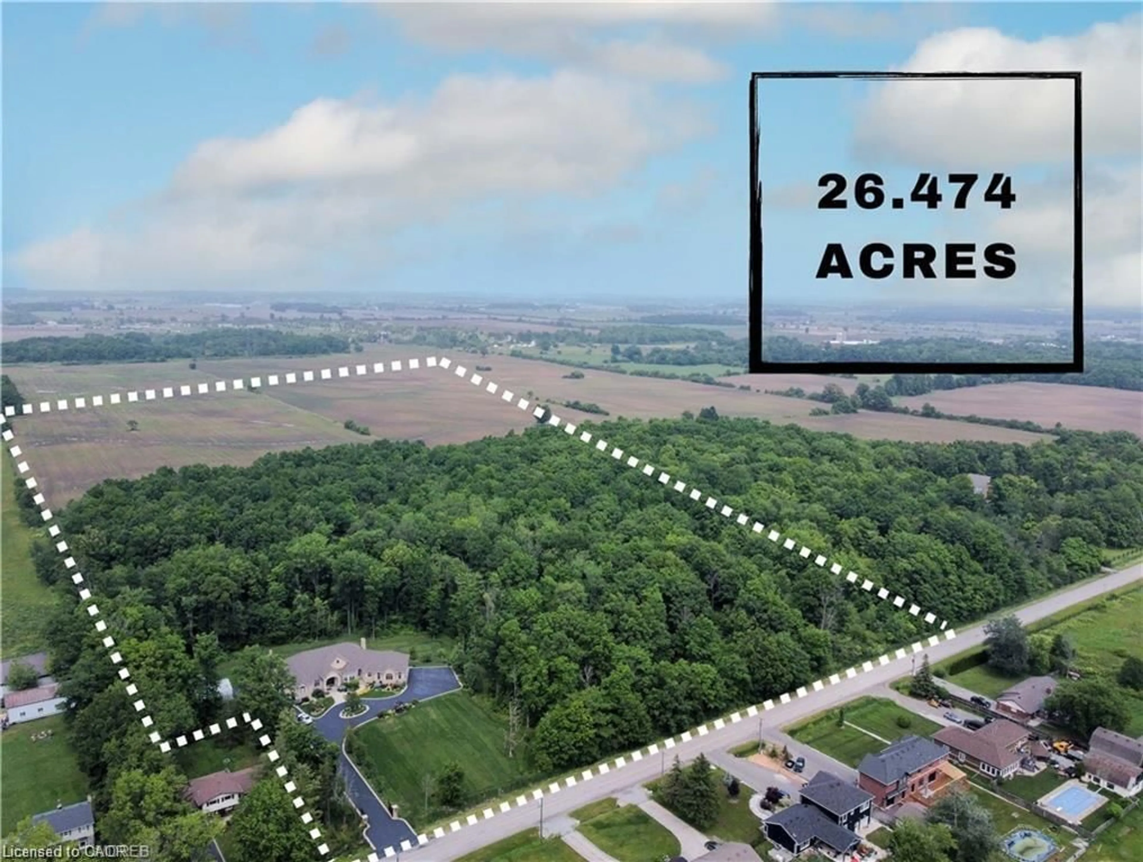 A pic from outside/outdoor area/front of a property/back of a property/a pic from drone, unknown for 340 Golf Club Rd, Hannon Ontario L0R 1P0