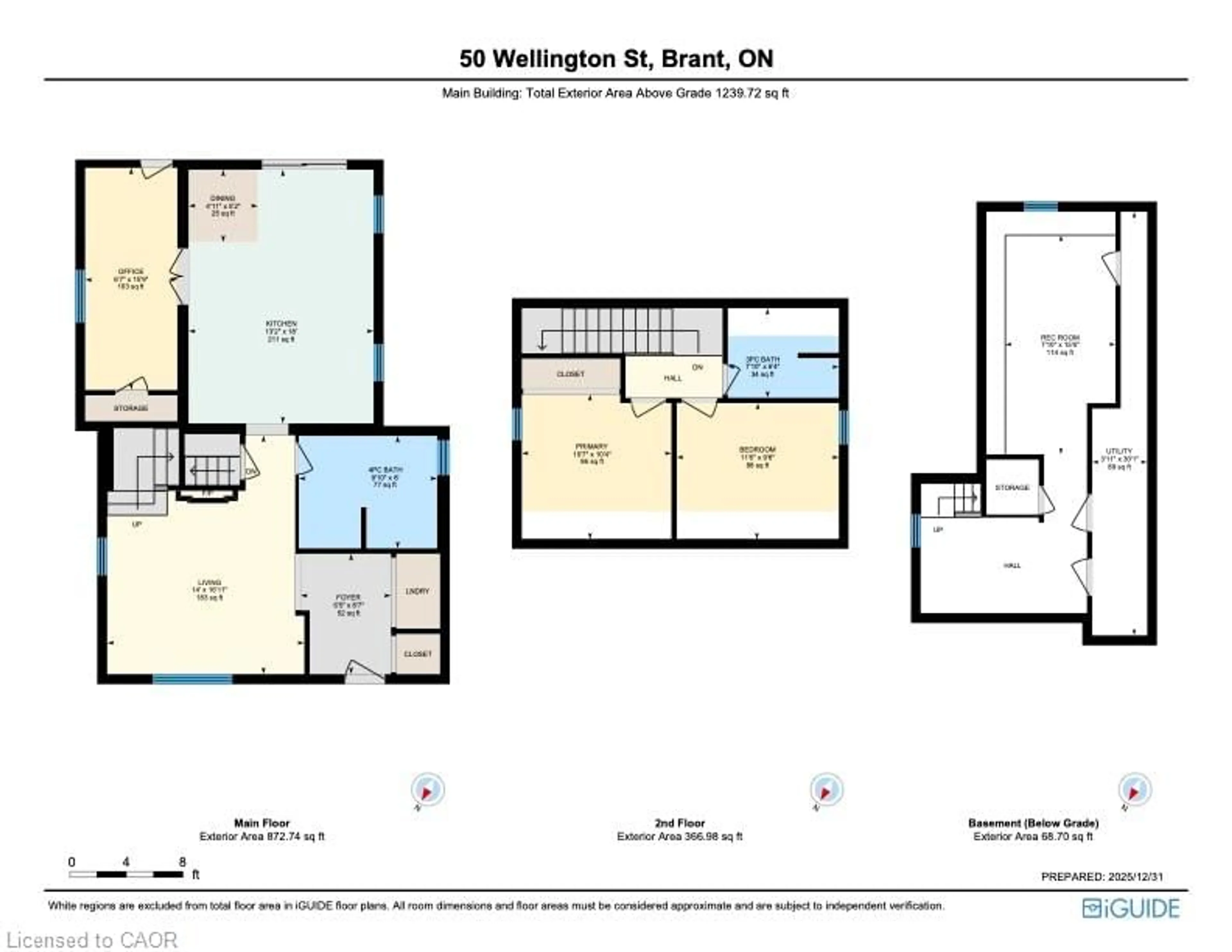 Floor plan for 50 Wellington St, Paris Ontario N3L 1T4