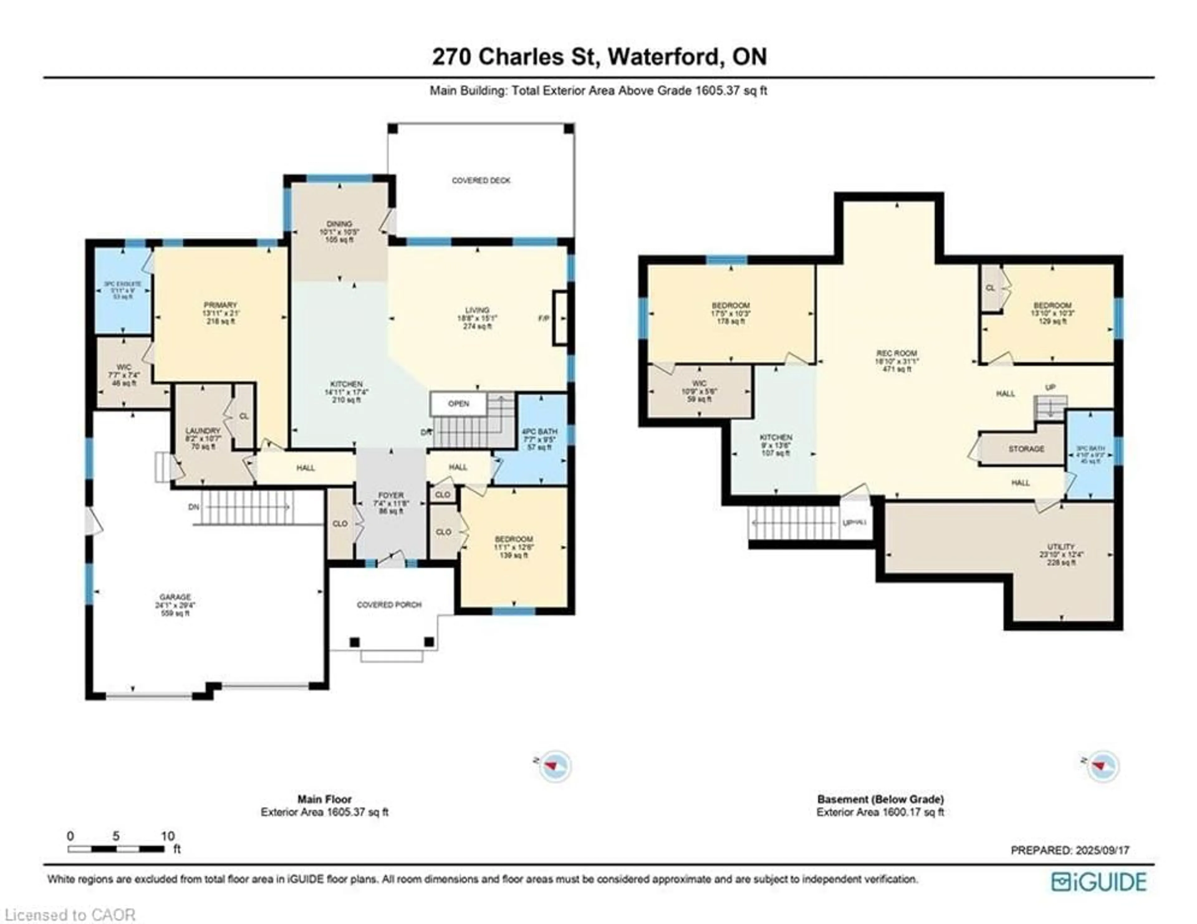 Floor plan for 270 Charles St, Waterford Ontario N0E 1Y0