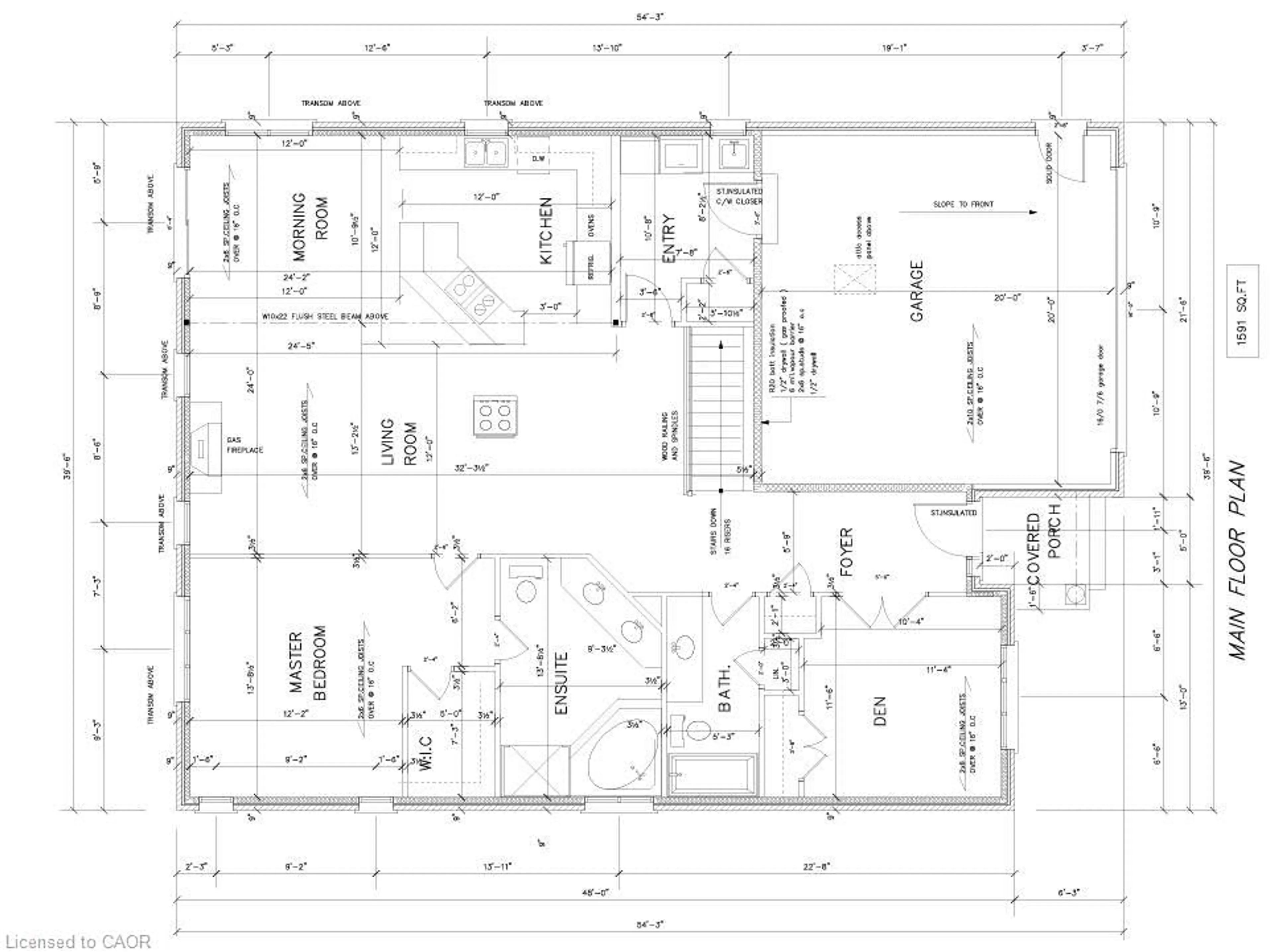 Floor plan for 1681 King St, St. Jacobs Ontario N0B 2N0
