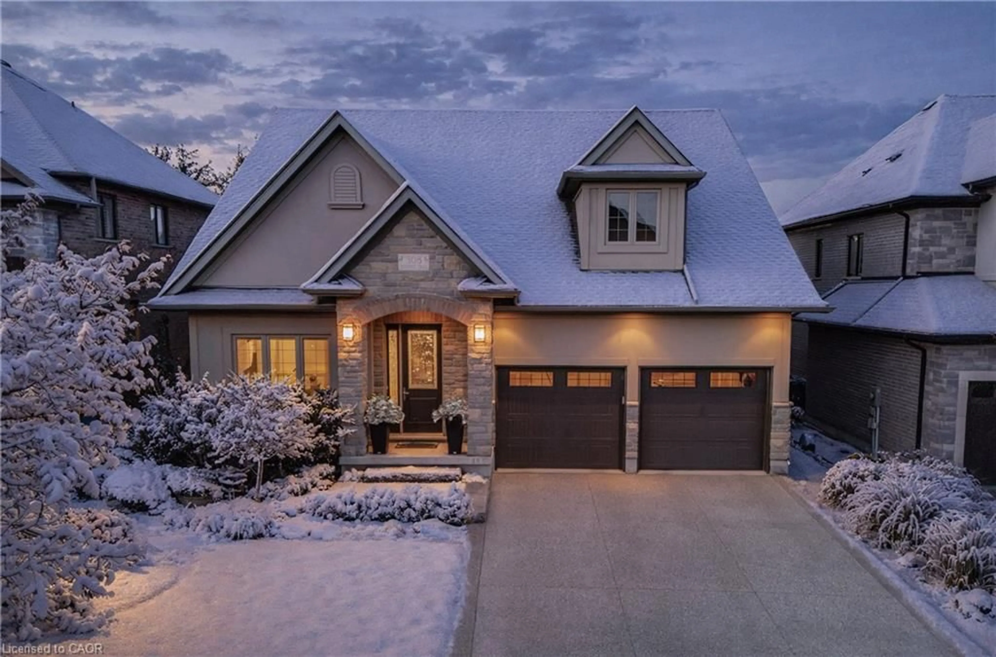 Home with brick exterior material, street for 308 Deerfoot Trail, Waterloo Ontario N2K 0B3