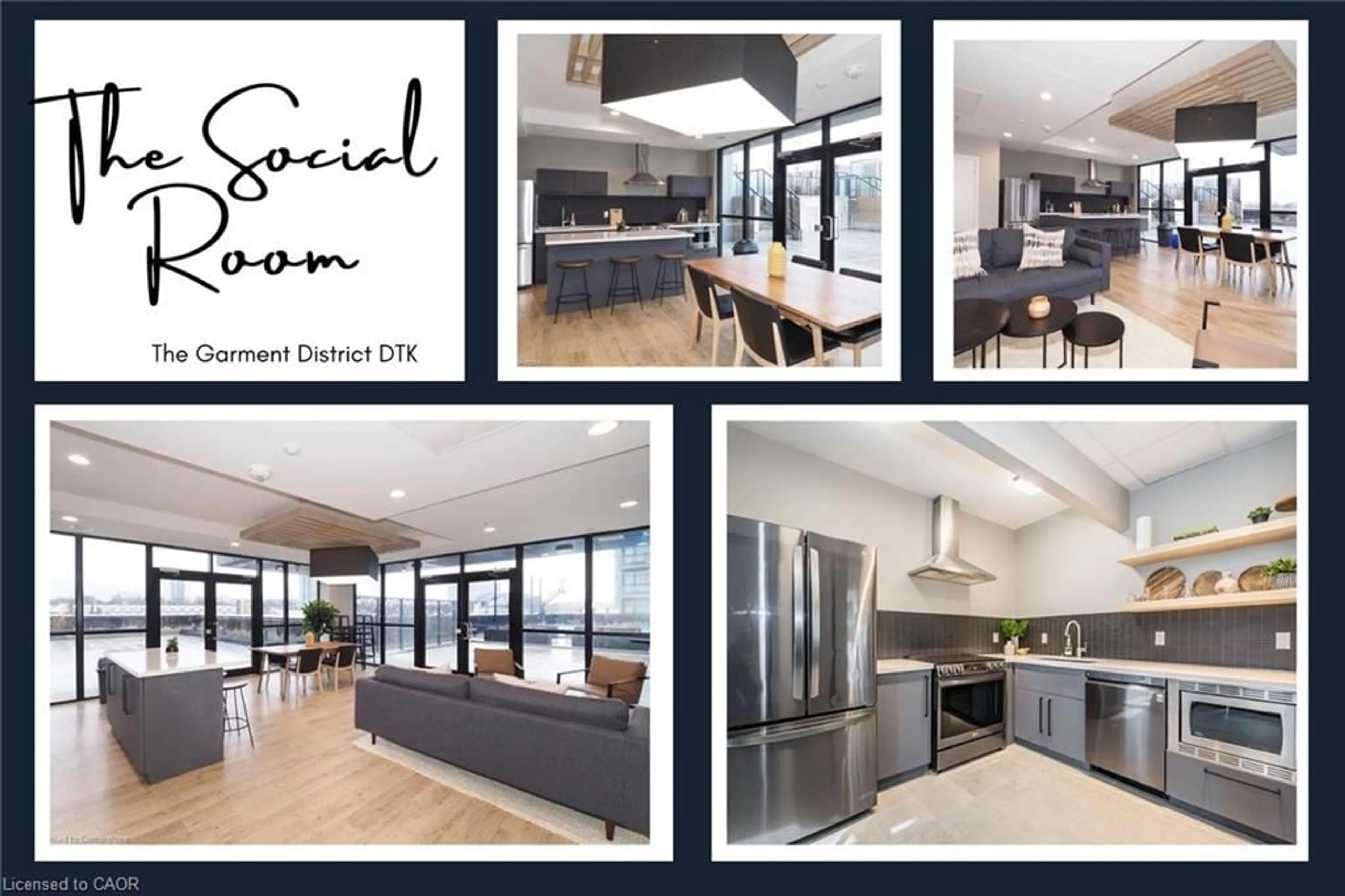 Open concept kitchen, wood/laminate floor for 108 Garment St #903, Kitchener Ontario N2G 0E2