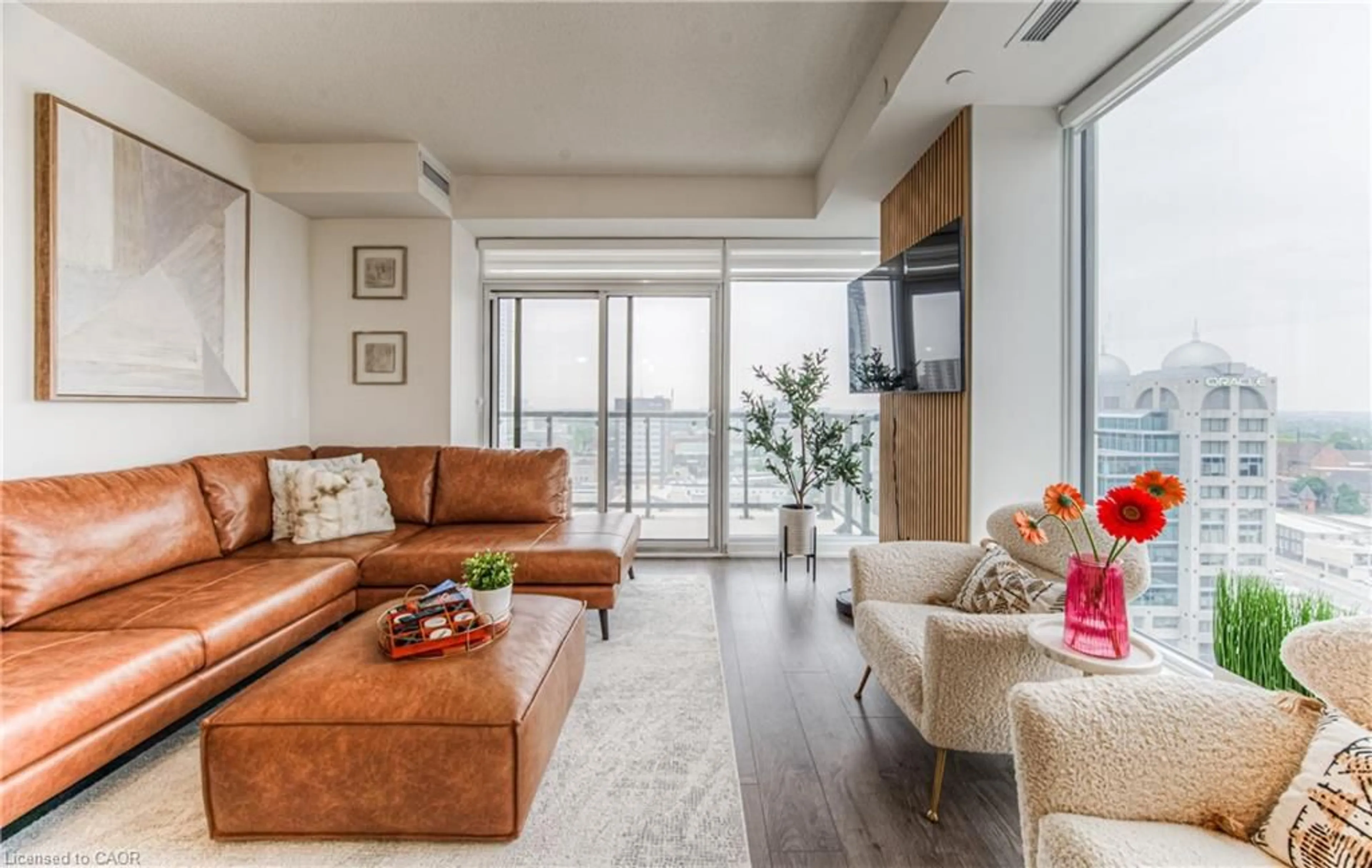 Living room with furniture, unknown for 55 Duke St #1308, Kitchener Ontario N2H 0C9