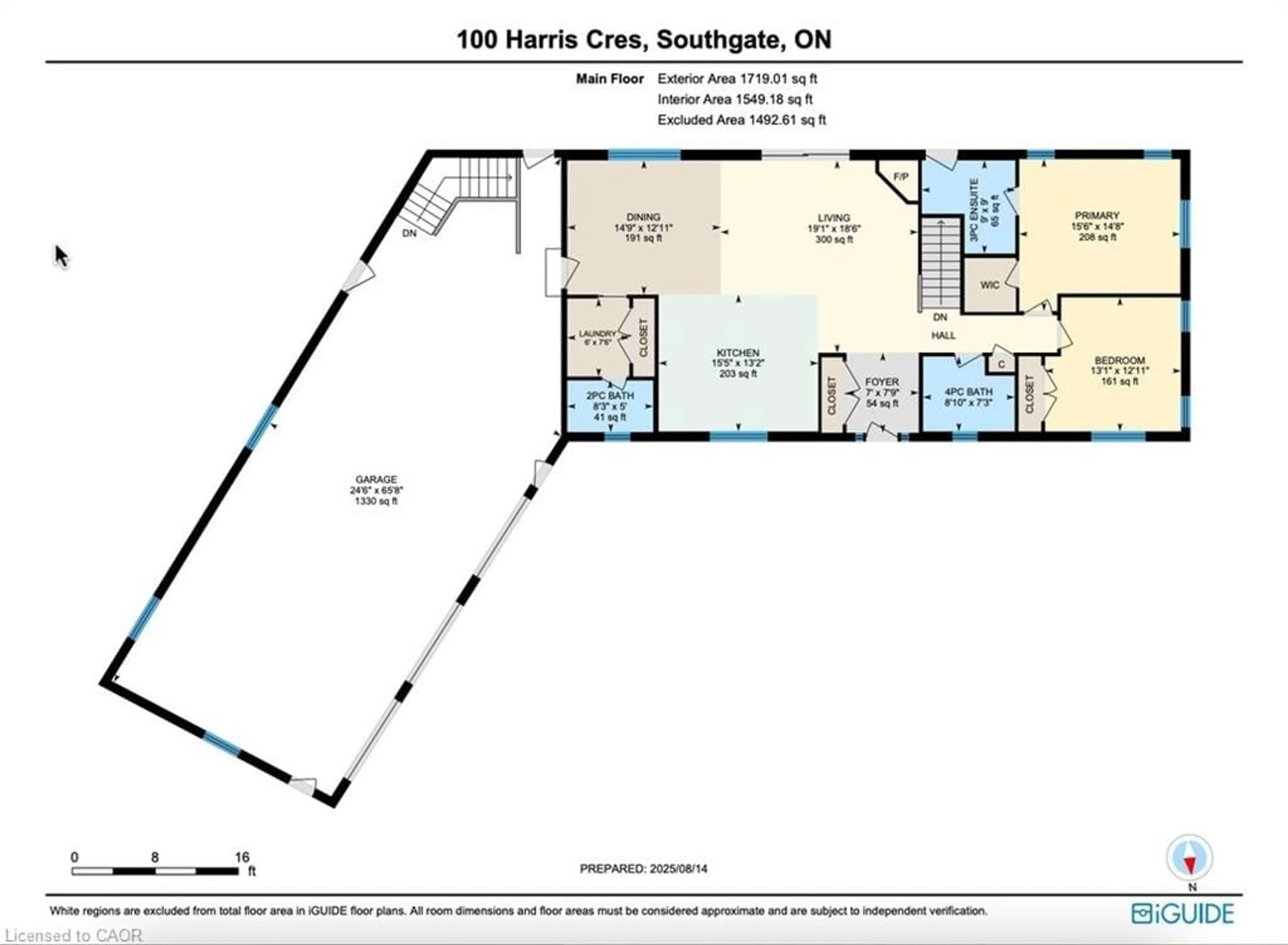 Floor plan for 100 Harris Cres, Mount Forest Ontario N0G 2L0
