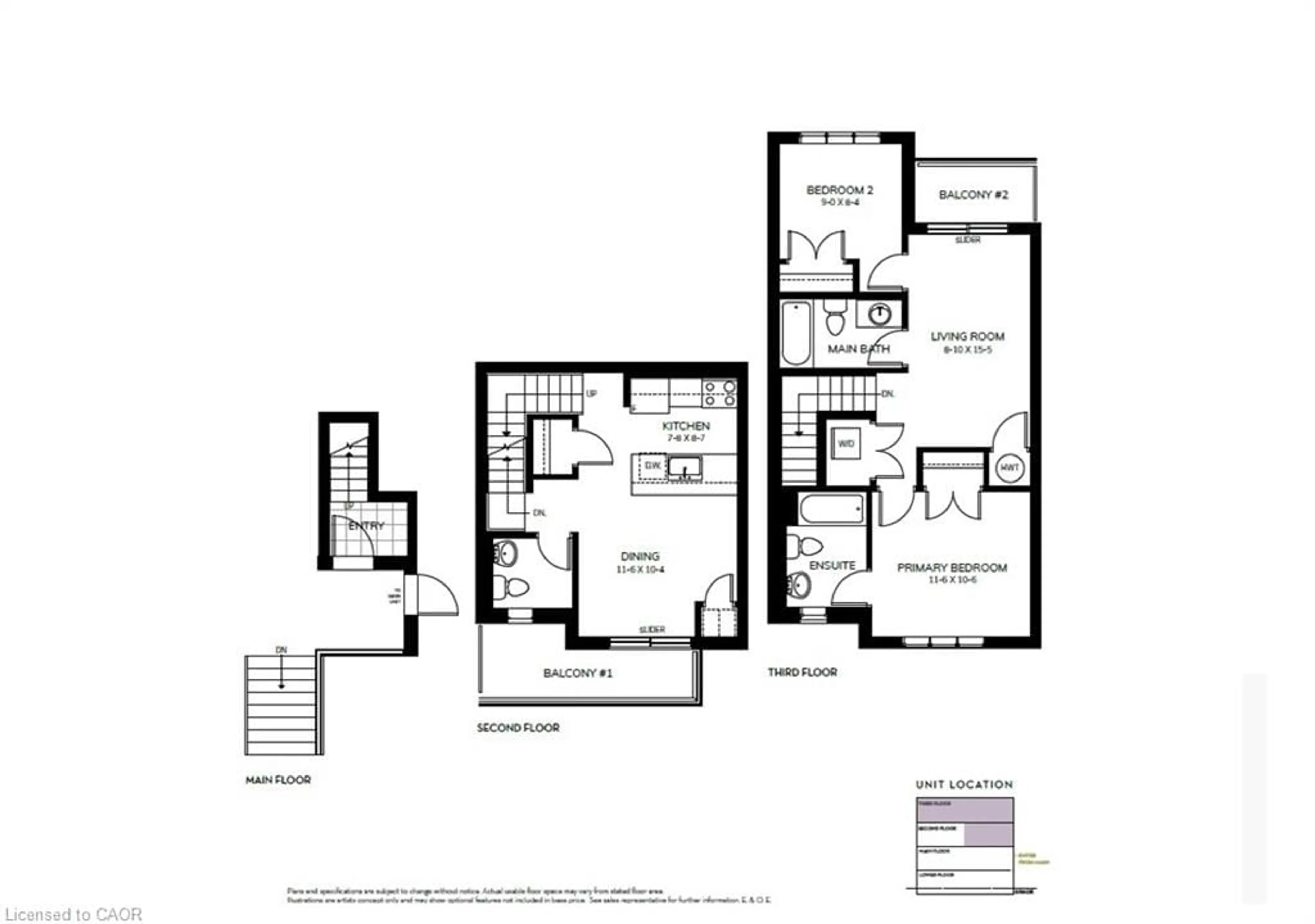 Floor plan for 410 Northfield Dr #D11, Waterloo Ontario N2V 0J3