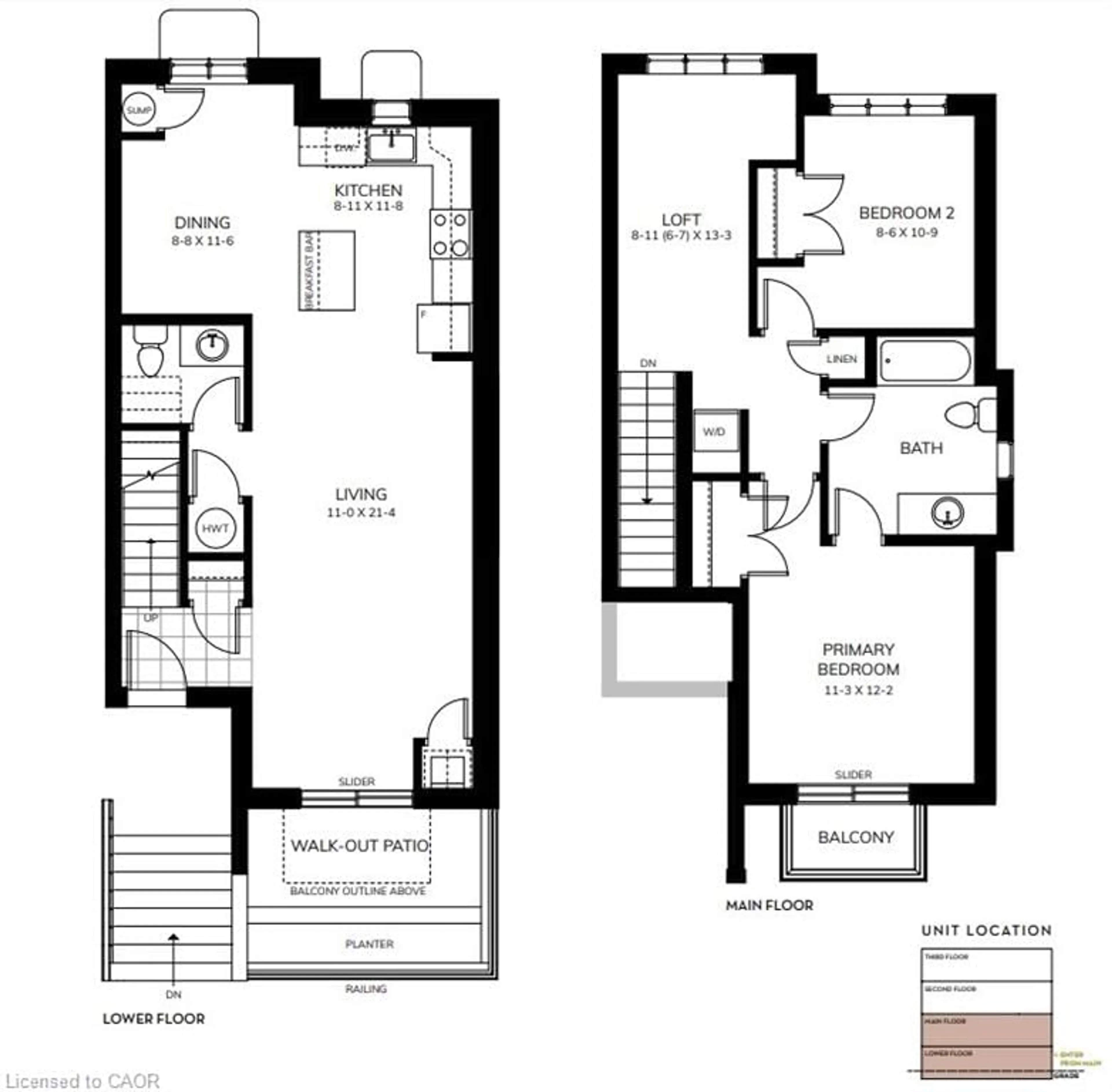 Floor plan for 410 Northfield Dr #A1, Waterloo Ontario N2V 0J3