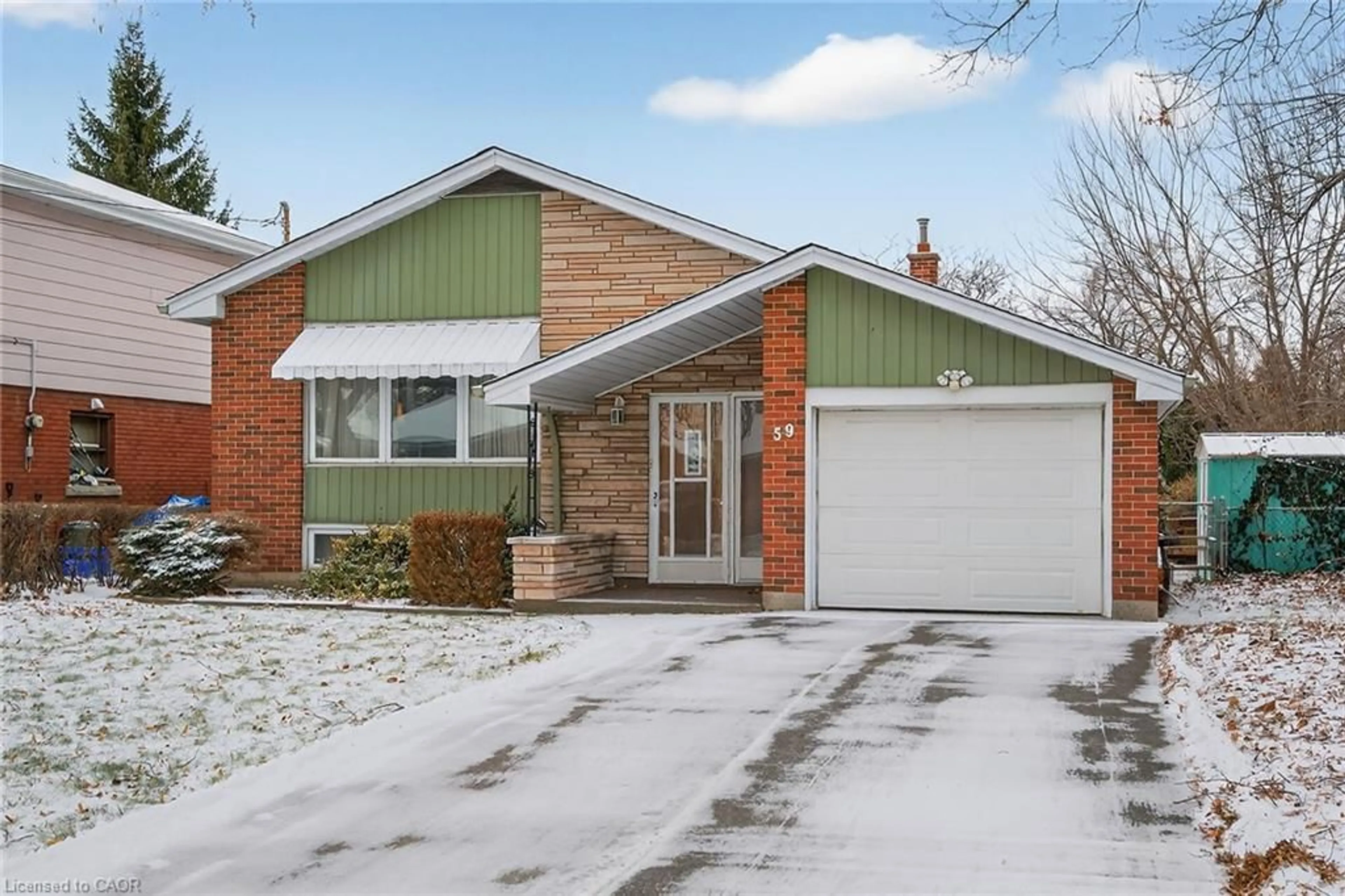 Home with brick exterior material, street for 59 Cloke Crt, Hamilton Ontario L8T 1N4
