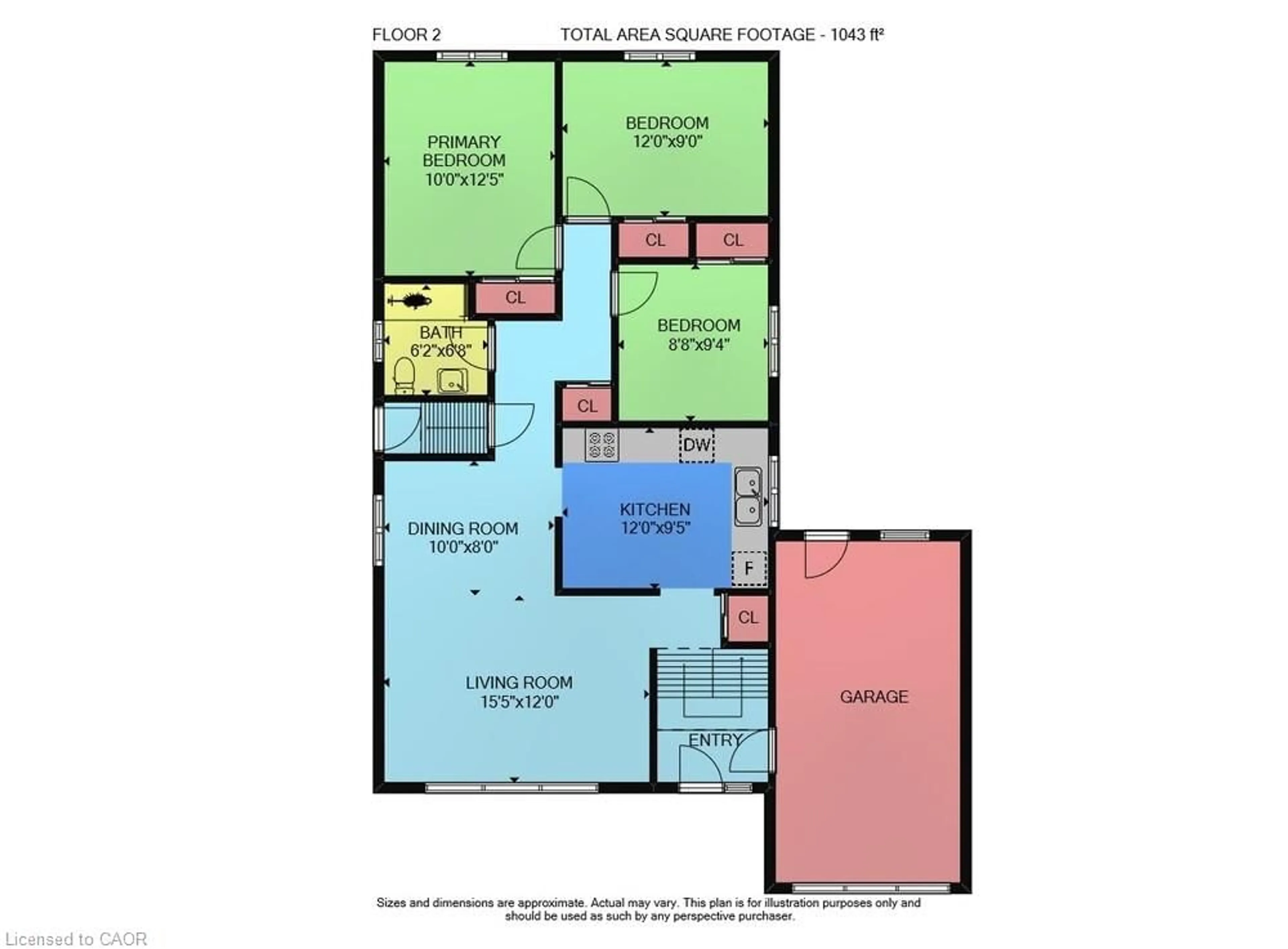 Floor plan for 59 Cloke Crt, Hamilton Ontario L8T 1N4