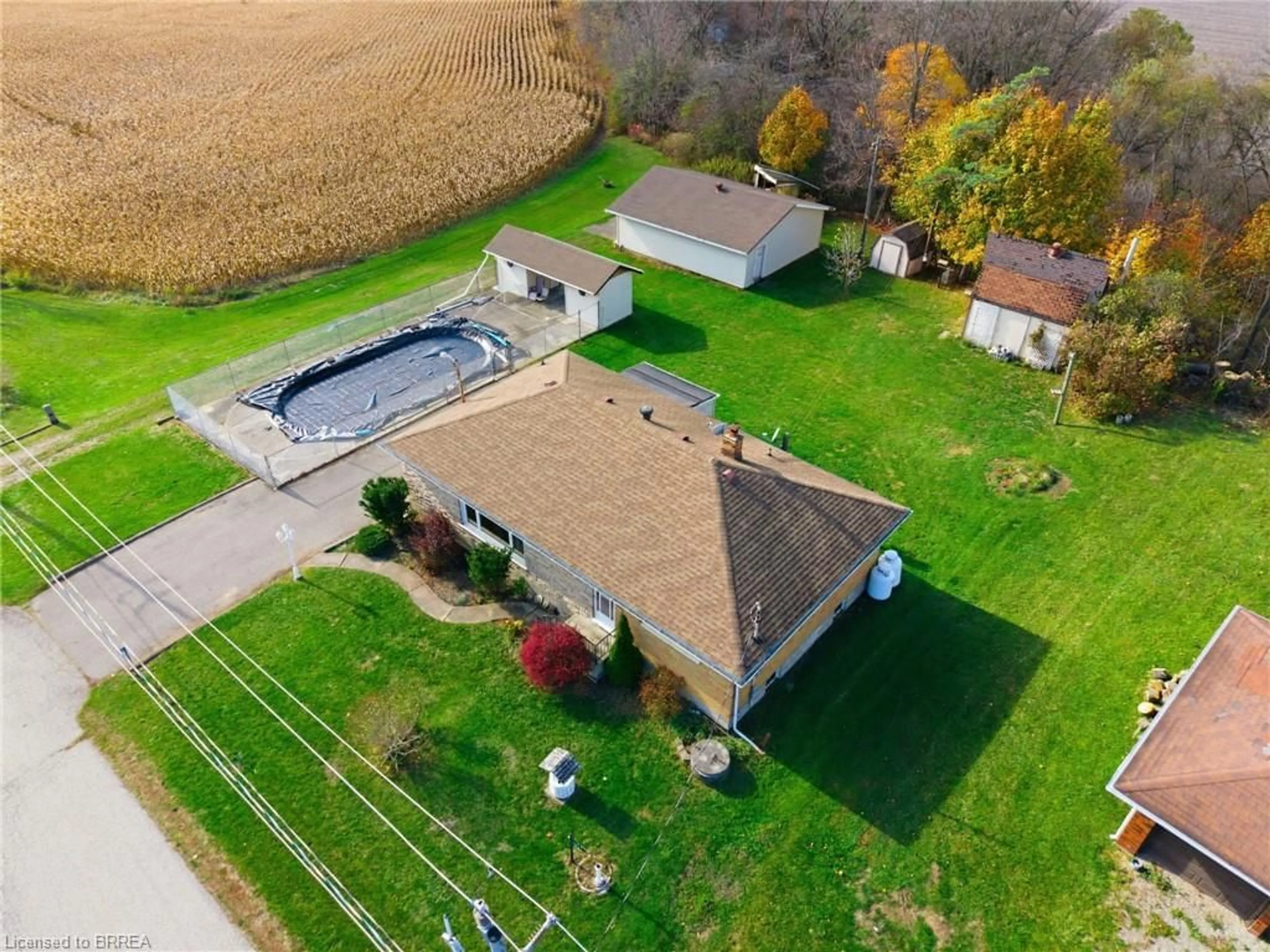 A pic from outside/outdoor area/front of a property/back of a property/a pic from drone, unknown for 42 Jerseyville Rd, Brantford Ontario N3T 5M1
