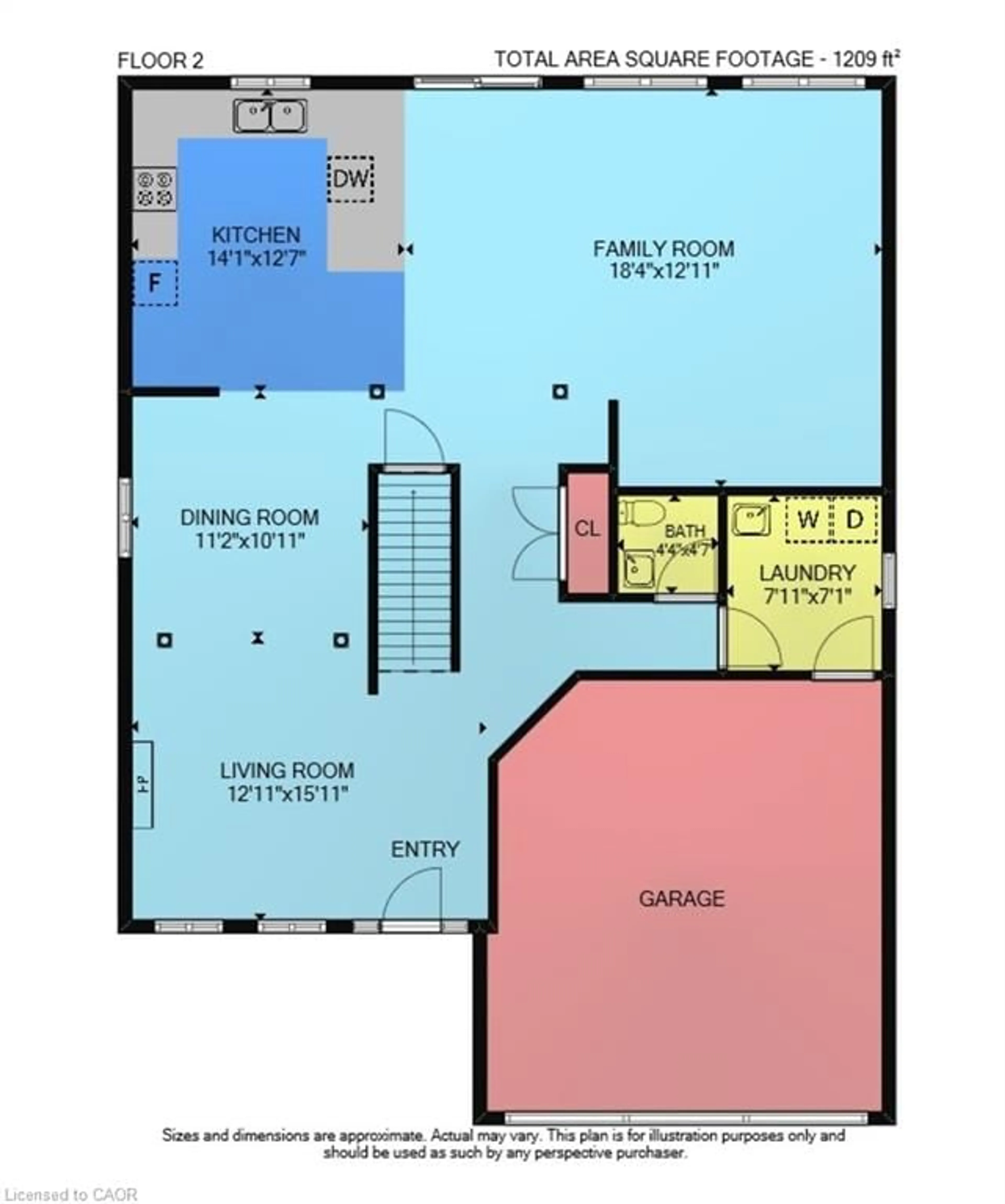 Floor plan for 25 Southwood Cres, Caledonia Ontario N3W 0A6