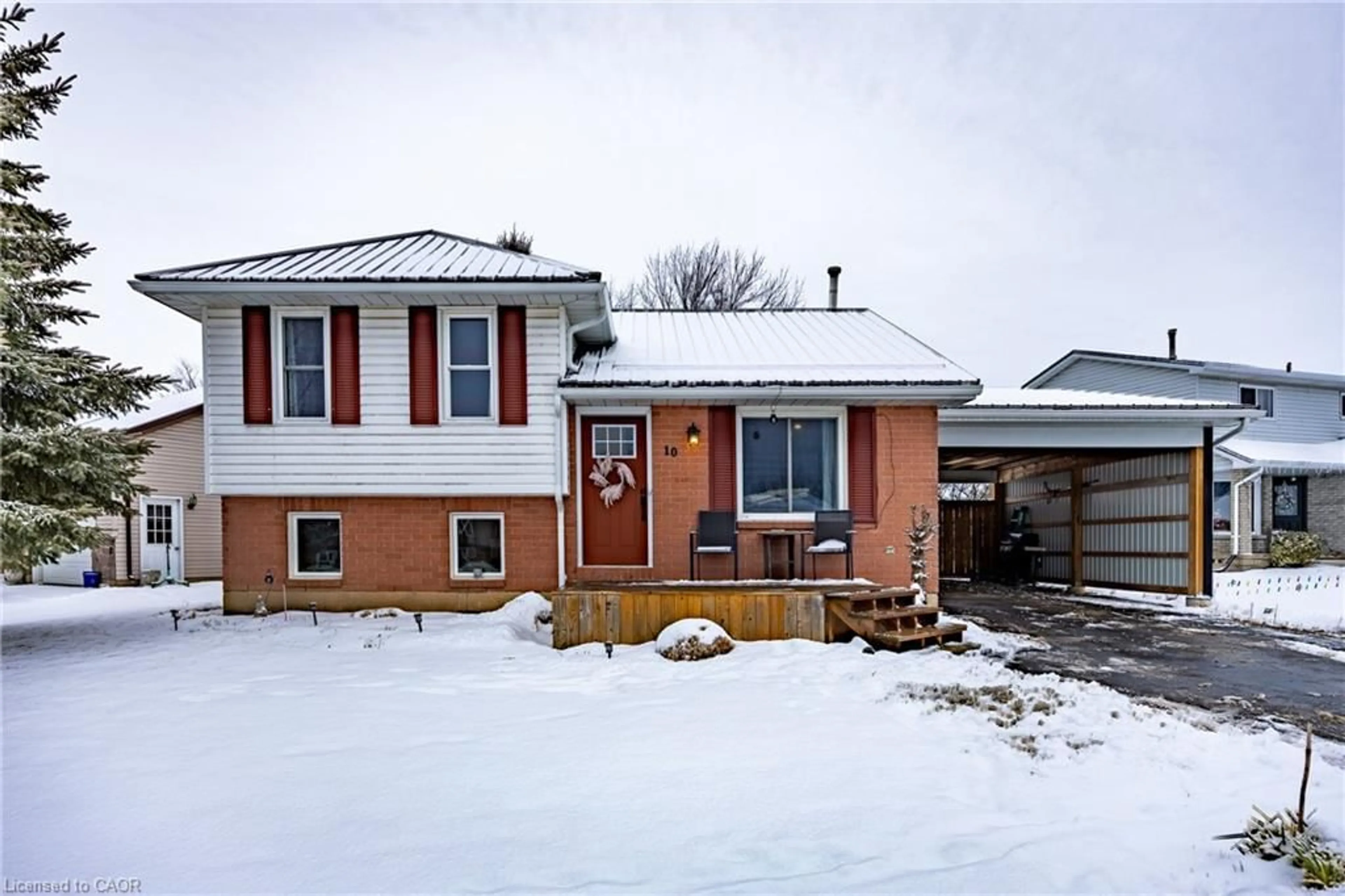Home with brick exterior material, street for 10 Bramble Cres, Townsend Ontario N0A 1S0