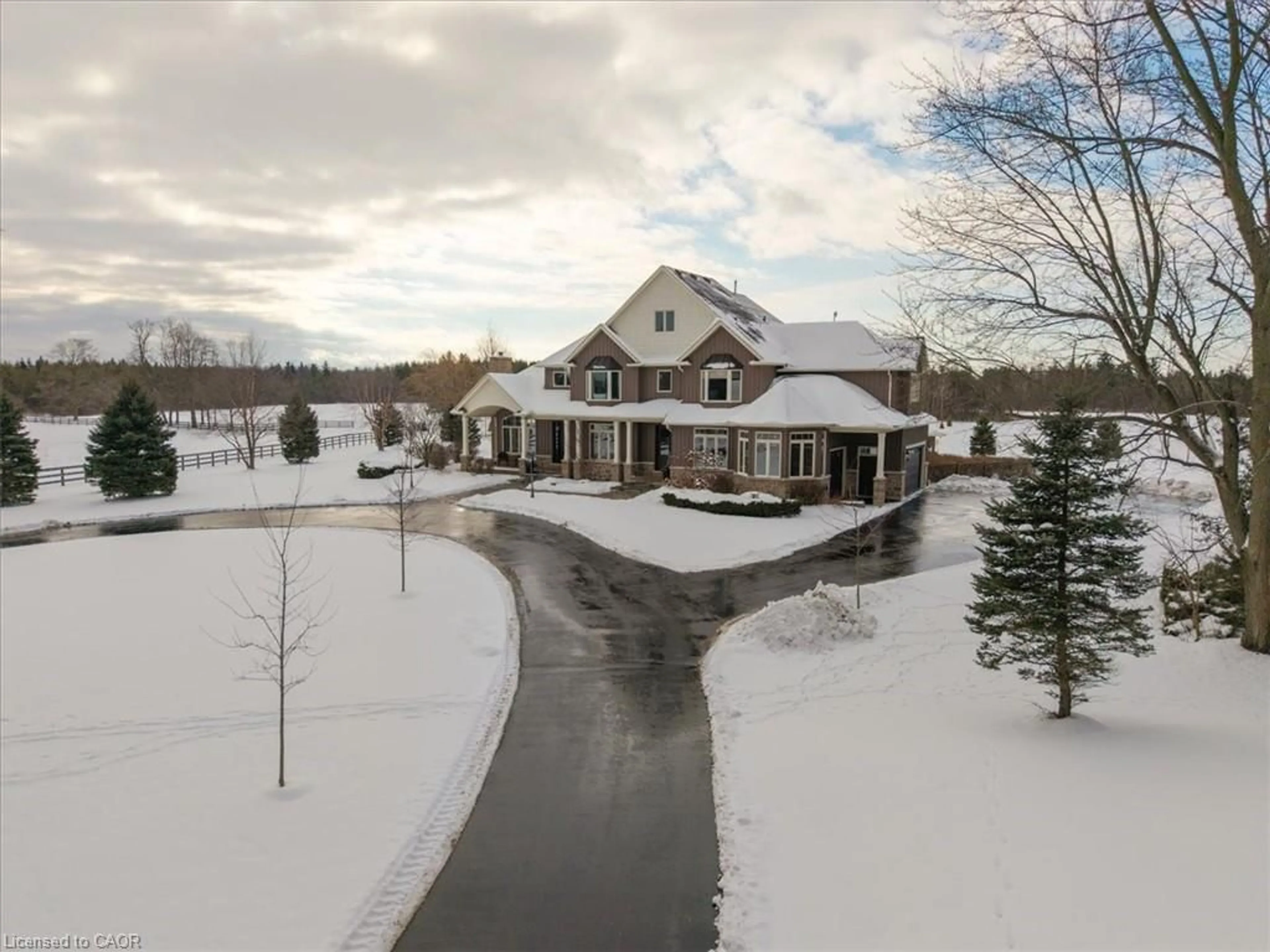 A pic from outside/outdoor area/front of a property/back of a property/a pic from drone, unknown for 1532 Concession Rd 6, Flamborough Ontario N0B 1L0