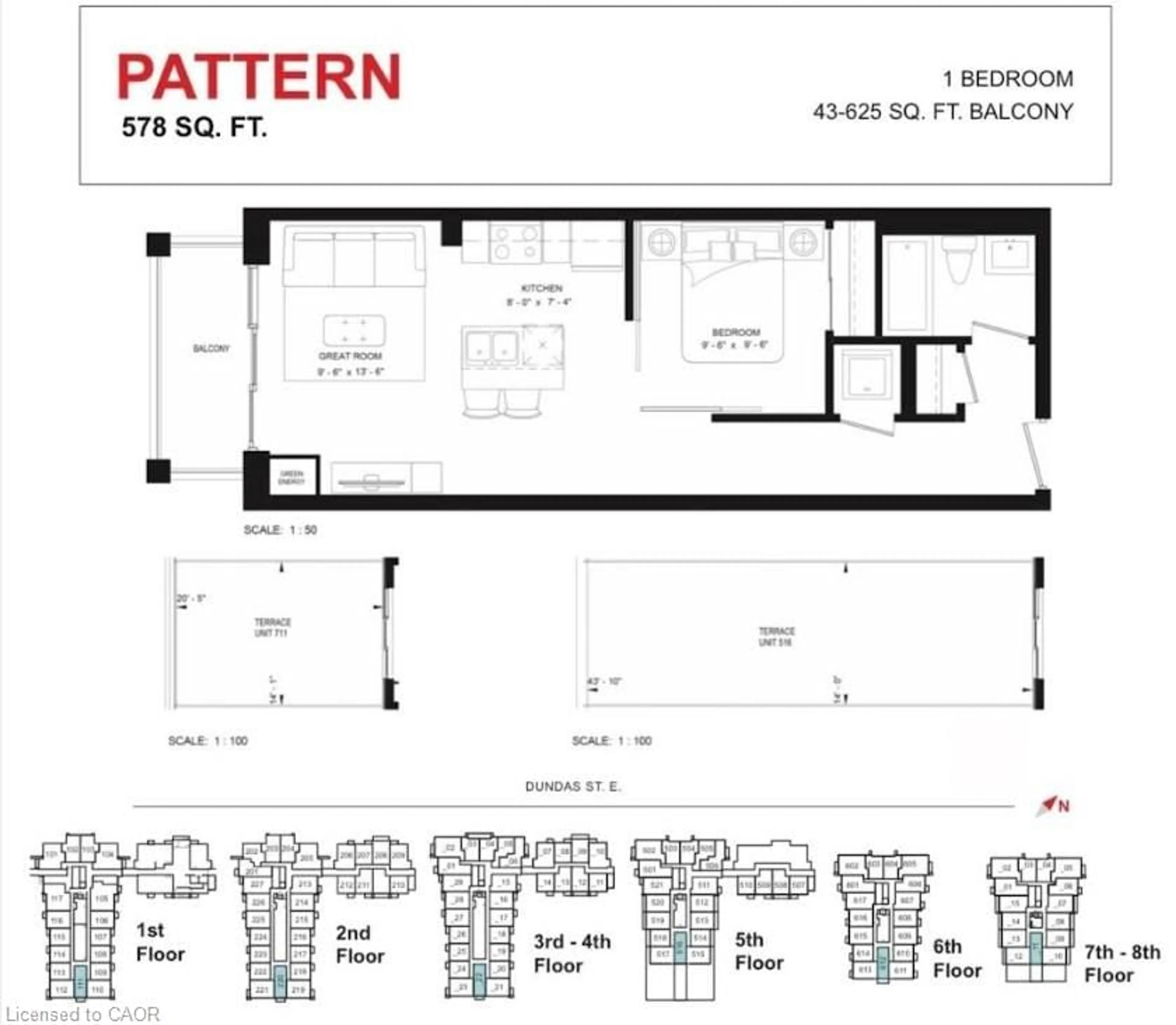 Floor plan for 470 Dundas St #322, Waterdown Ontario L8B 2A6
