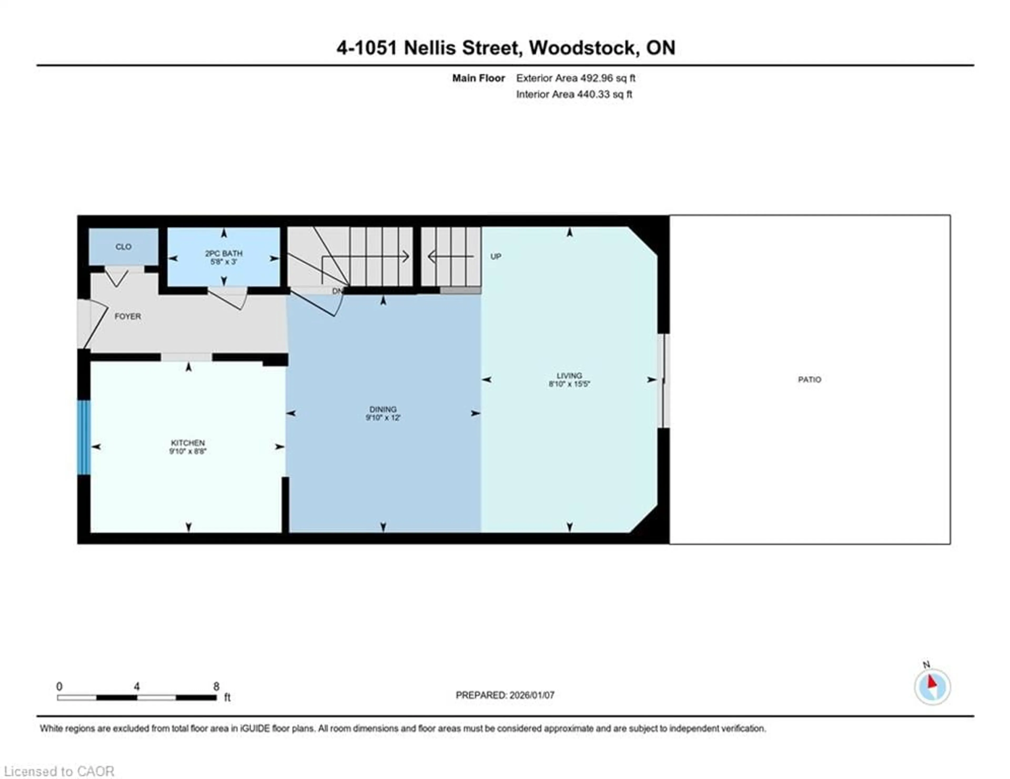 Floor plan for 1051 Nellis St #4, Woodstock Ontario N4S 8P2