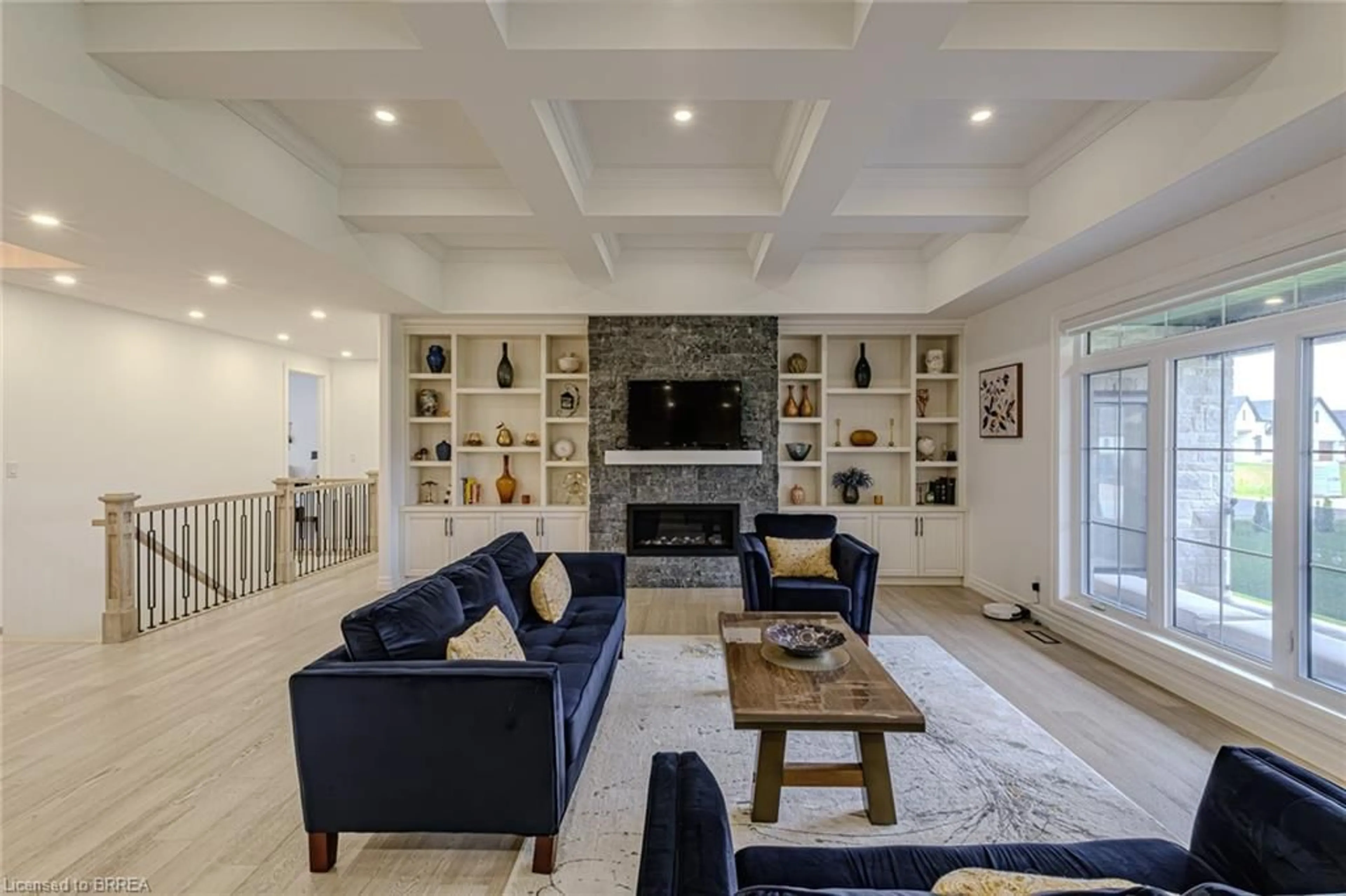Living room with furniture, ceramic/tile floor for 18 Bannister St, Oakland Ontario N0E 1L0