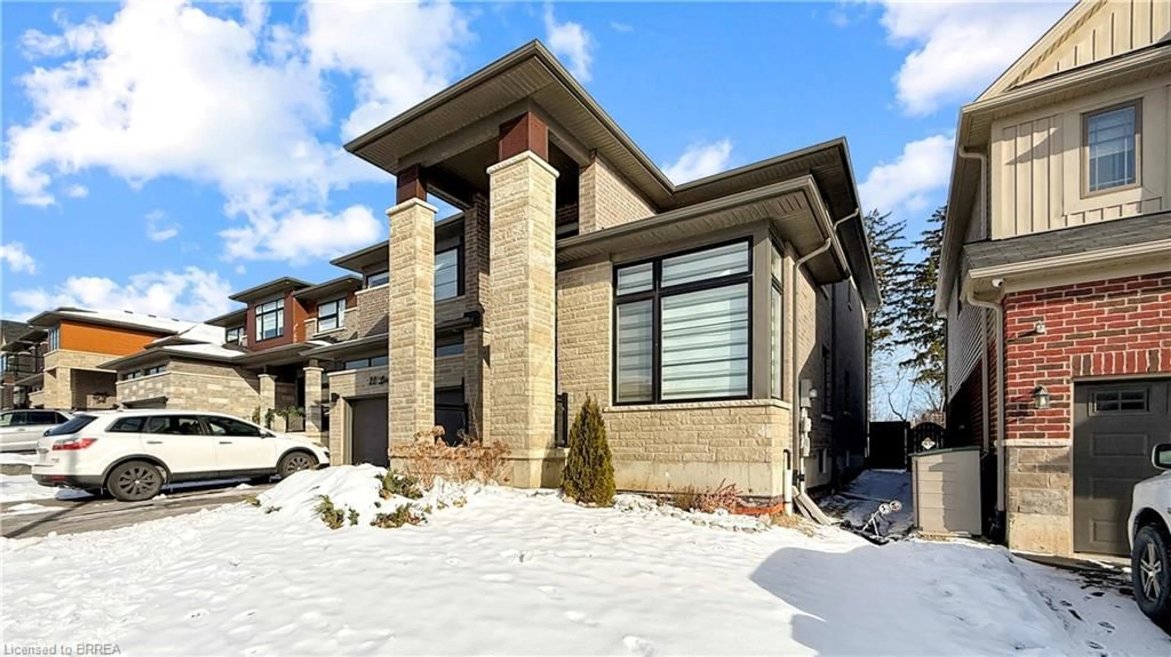 Home with brick exterior material, street for 22 Lorne Card Dr, Paris Ontario N3L 0J7