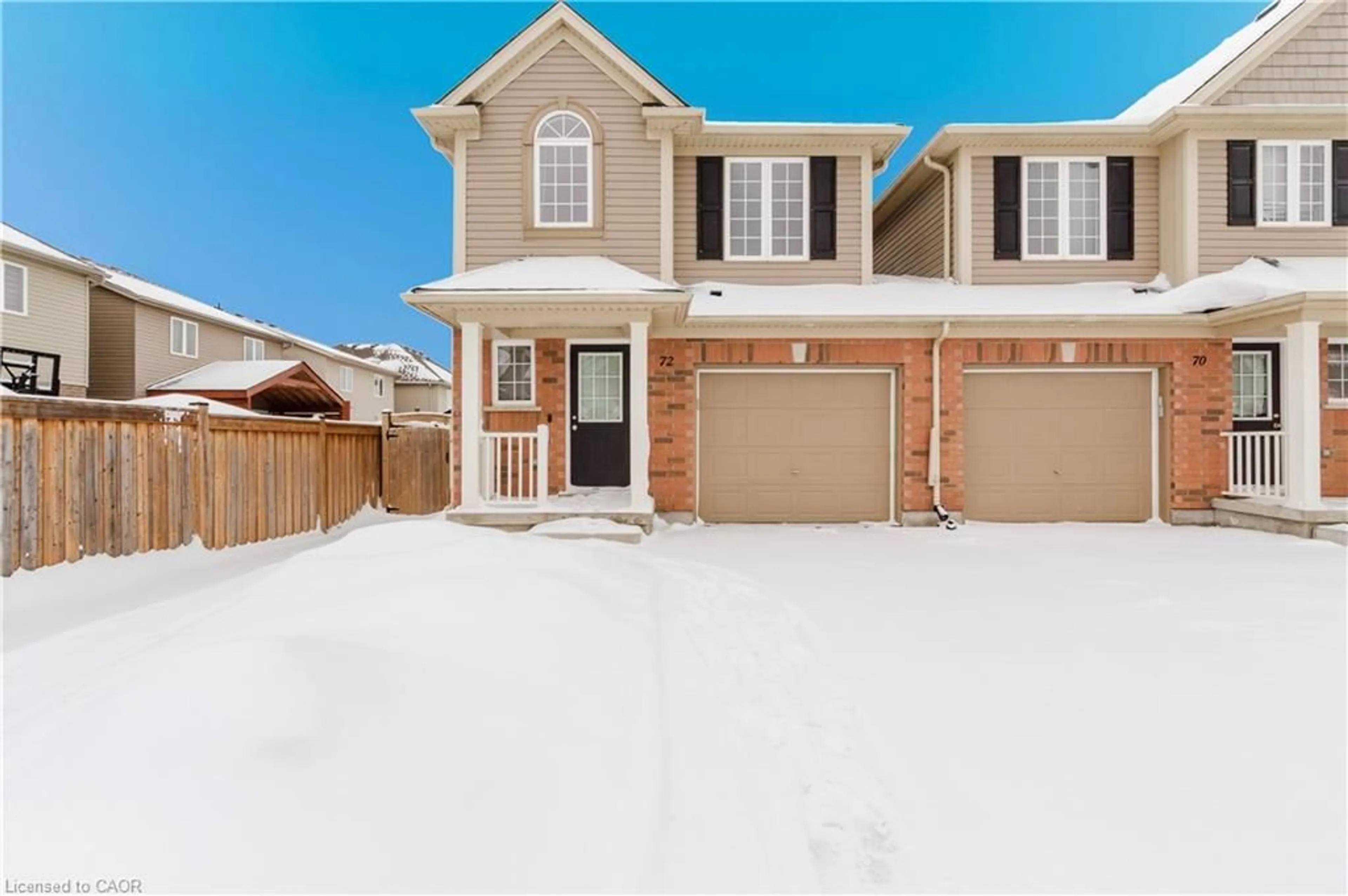 Home with brick exterior material, street for 72 Rivertrail Ave, Kitchener Ontario N2A 0H8