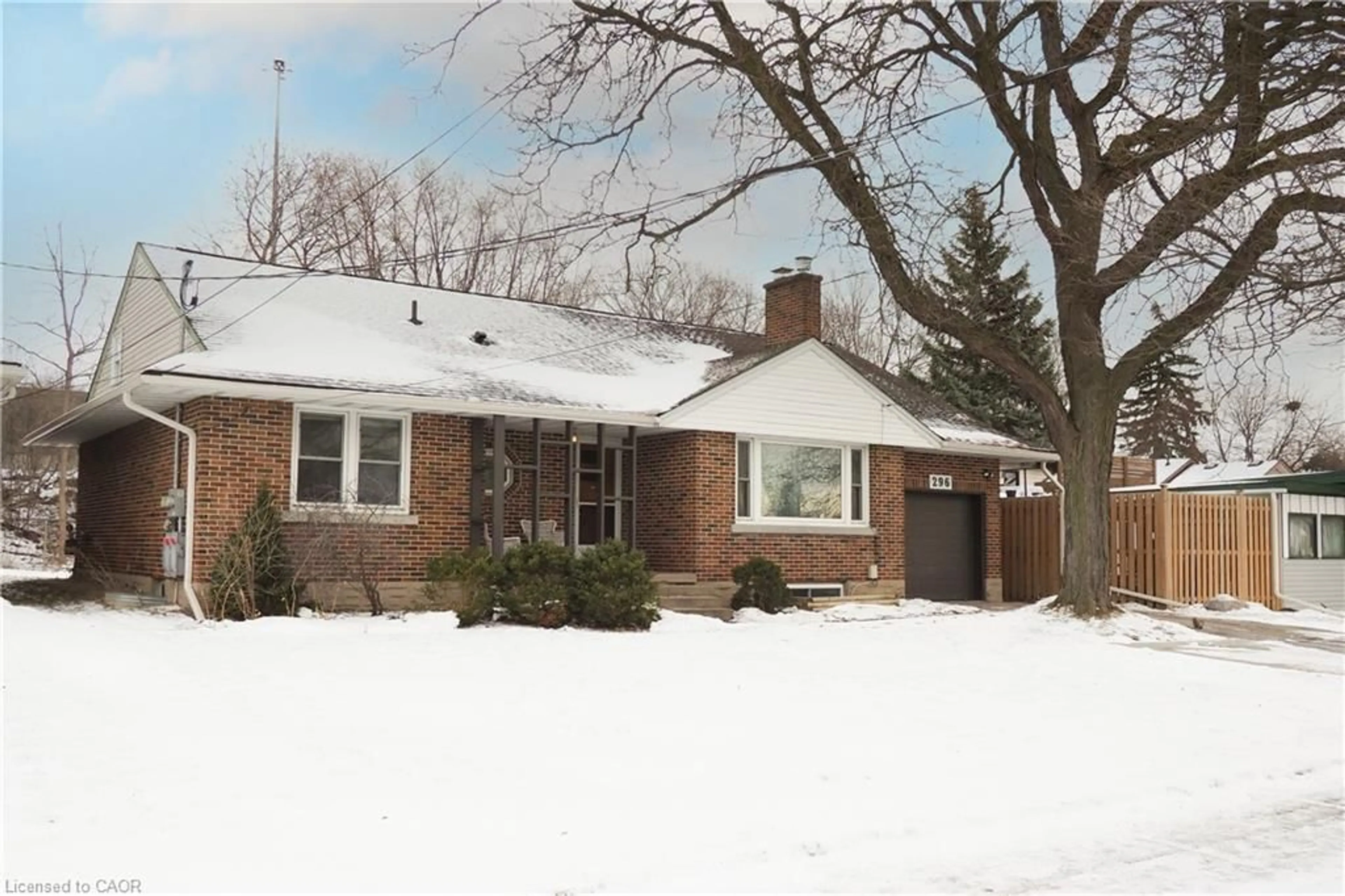 Home with brick exterior material, street for 296 Dumfries Ave, Kitchener Ontario N2H 2E8