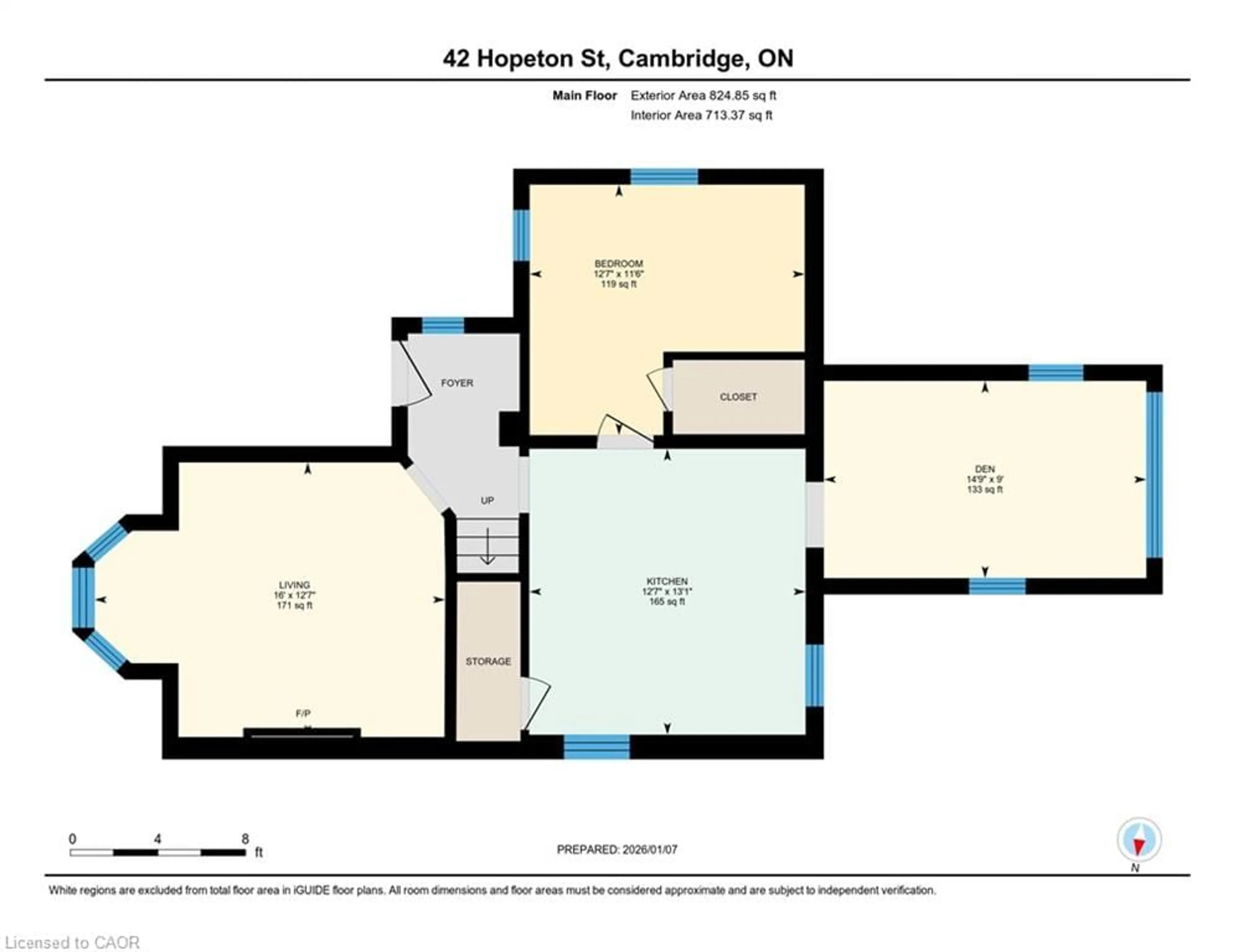 Floor plan for 42 Hopeton St, Cambridge Ontario N1R 3T3