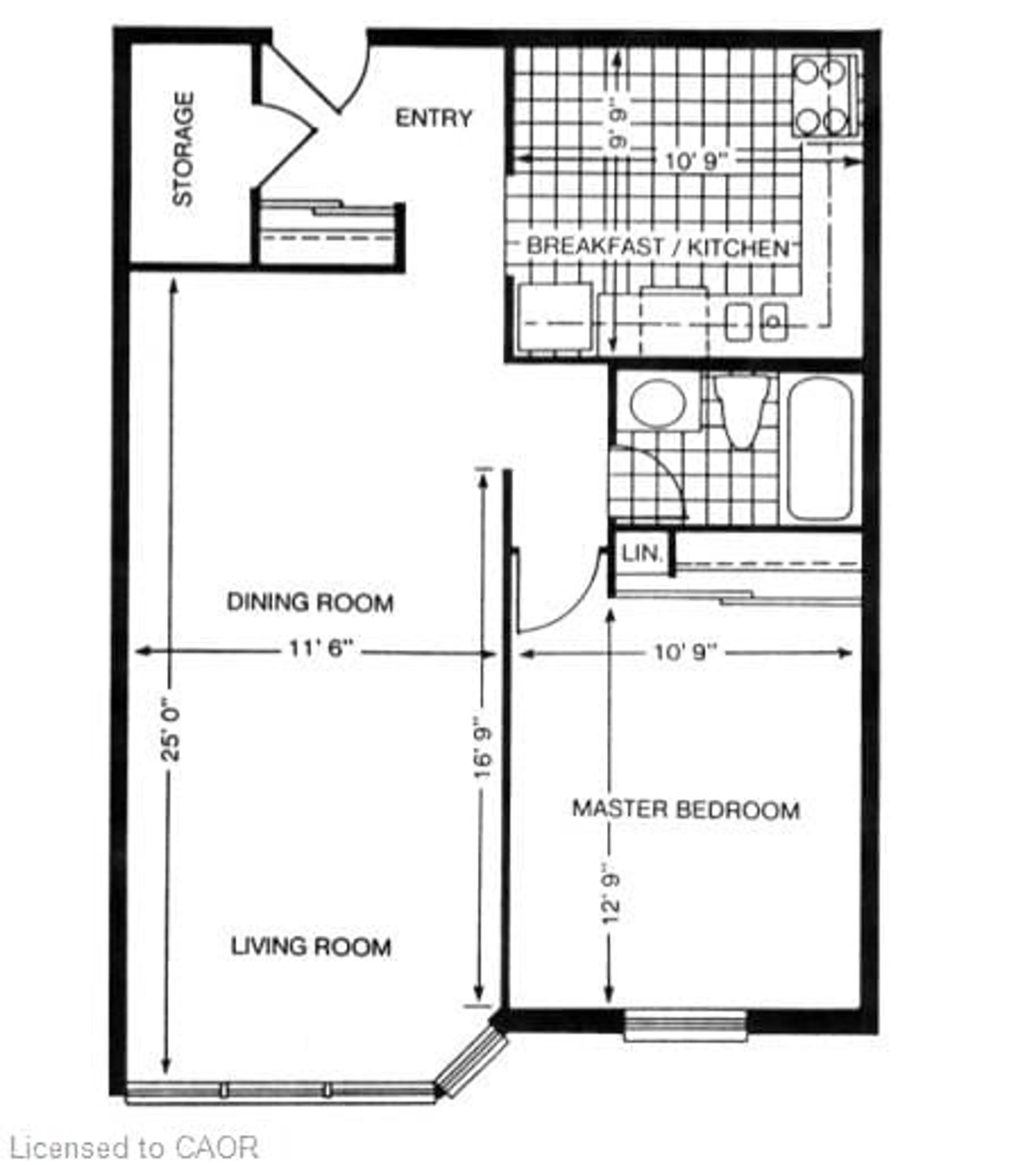 Floor plan for 55 Green Valley Dr #1207, Kitchener Ontario N2P 1Z6