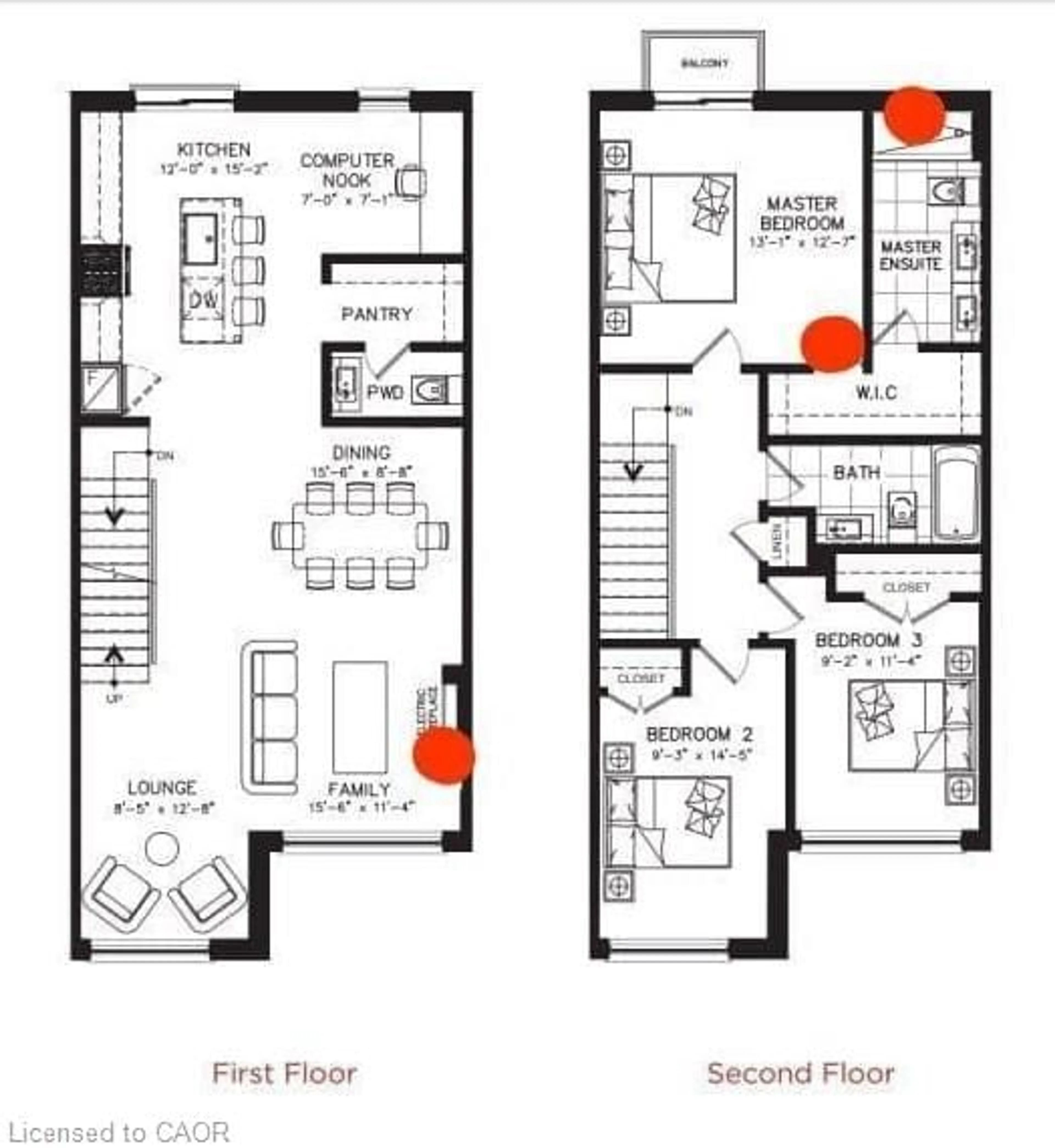 Floor plan for 5 Taylor Crt, Peel Ontario L7E 2R7