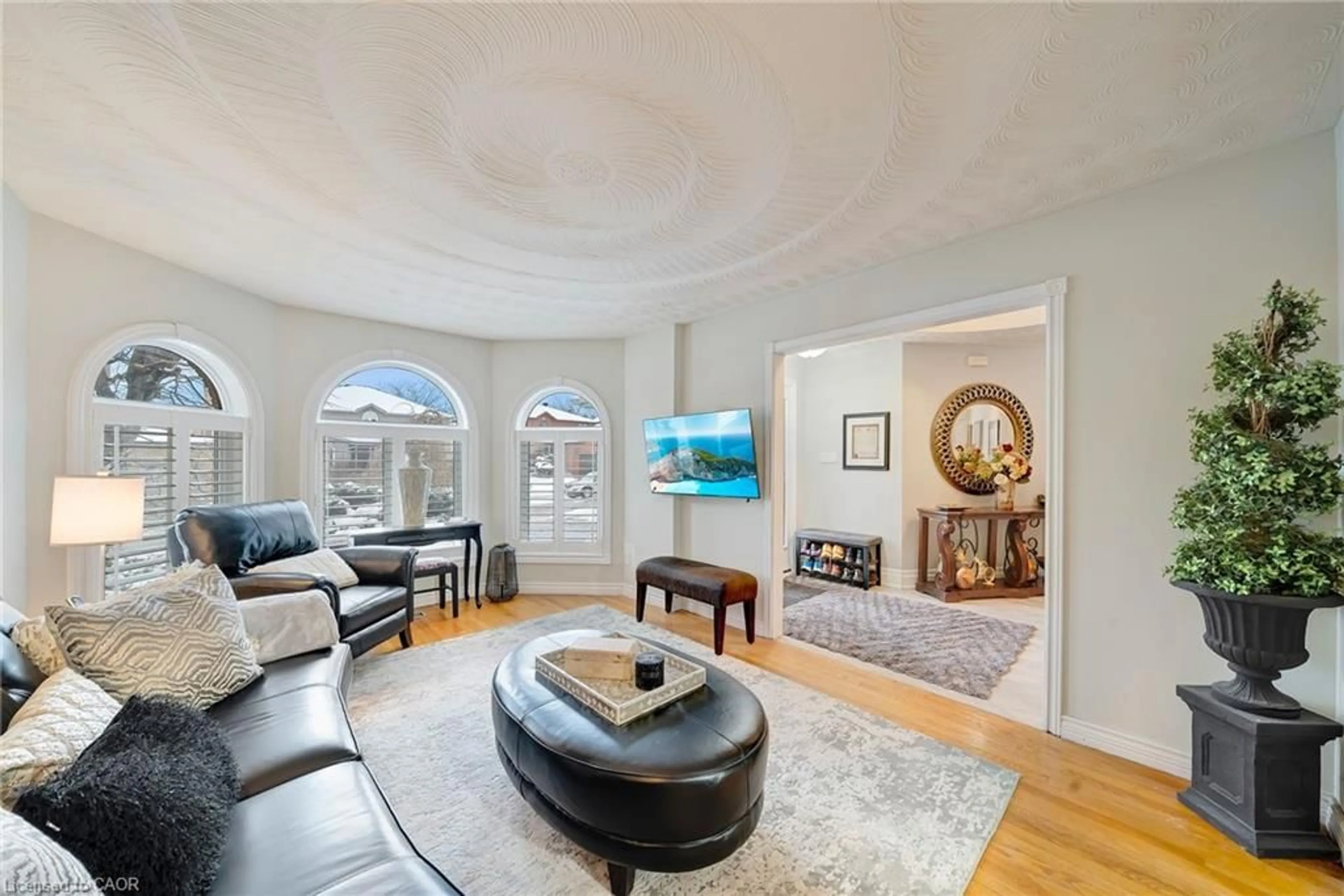 Living room with furniture, unknown for 22 Caswell Dr, Hamilton Ontario L9C 7N2