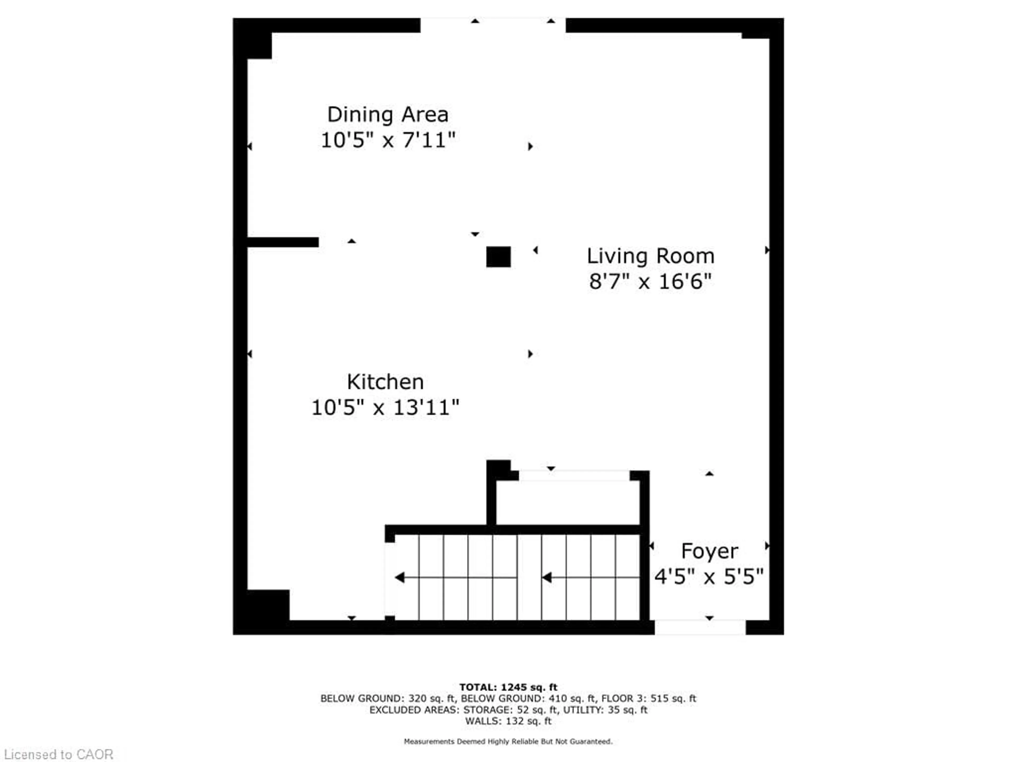 Floor plan for 17 Old Pine Trail #150, St. Catharines Ontario L2M 6P9