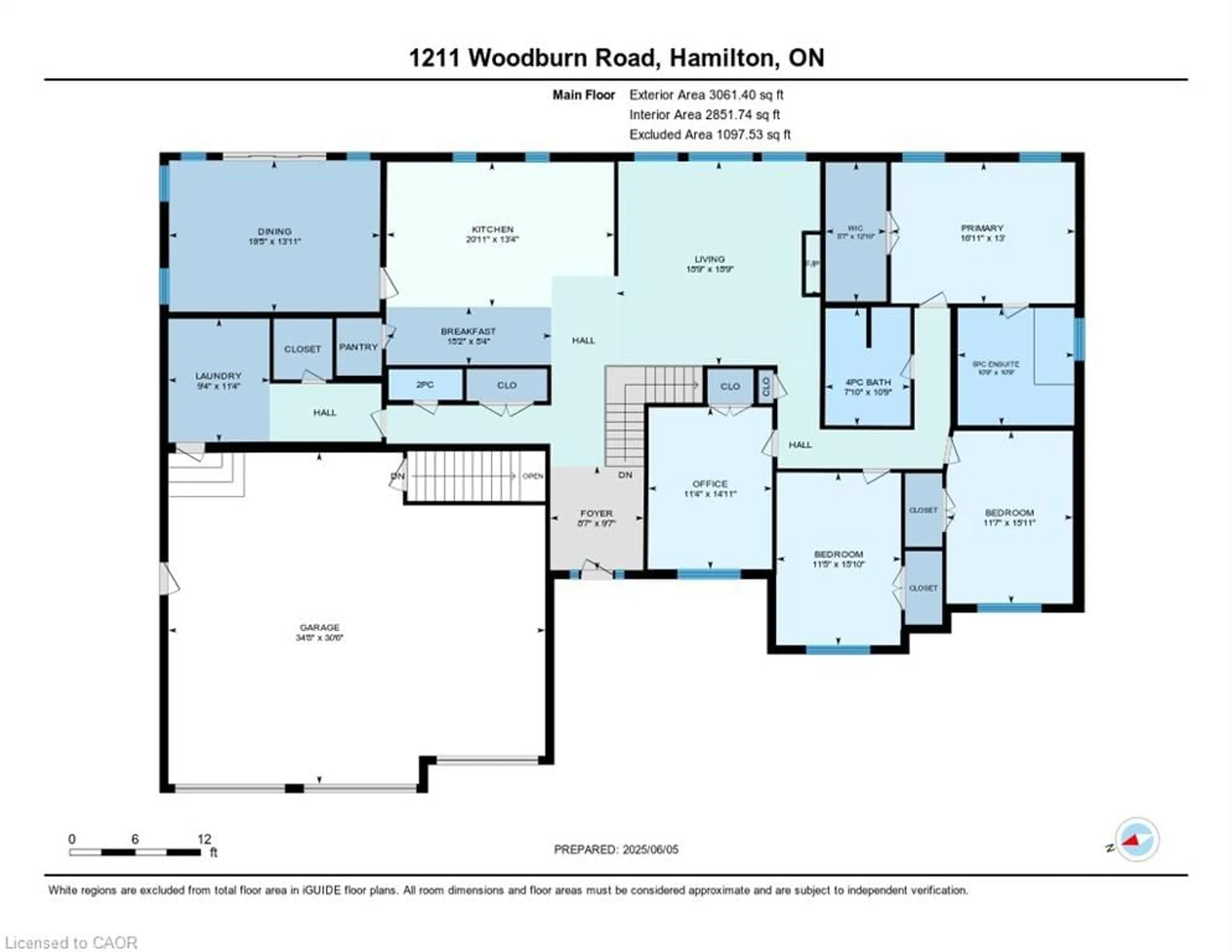 Floor plan for 1211 Woodburn Rd, Binbrook Ontario L0R 1P0