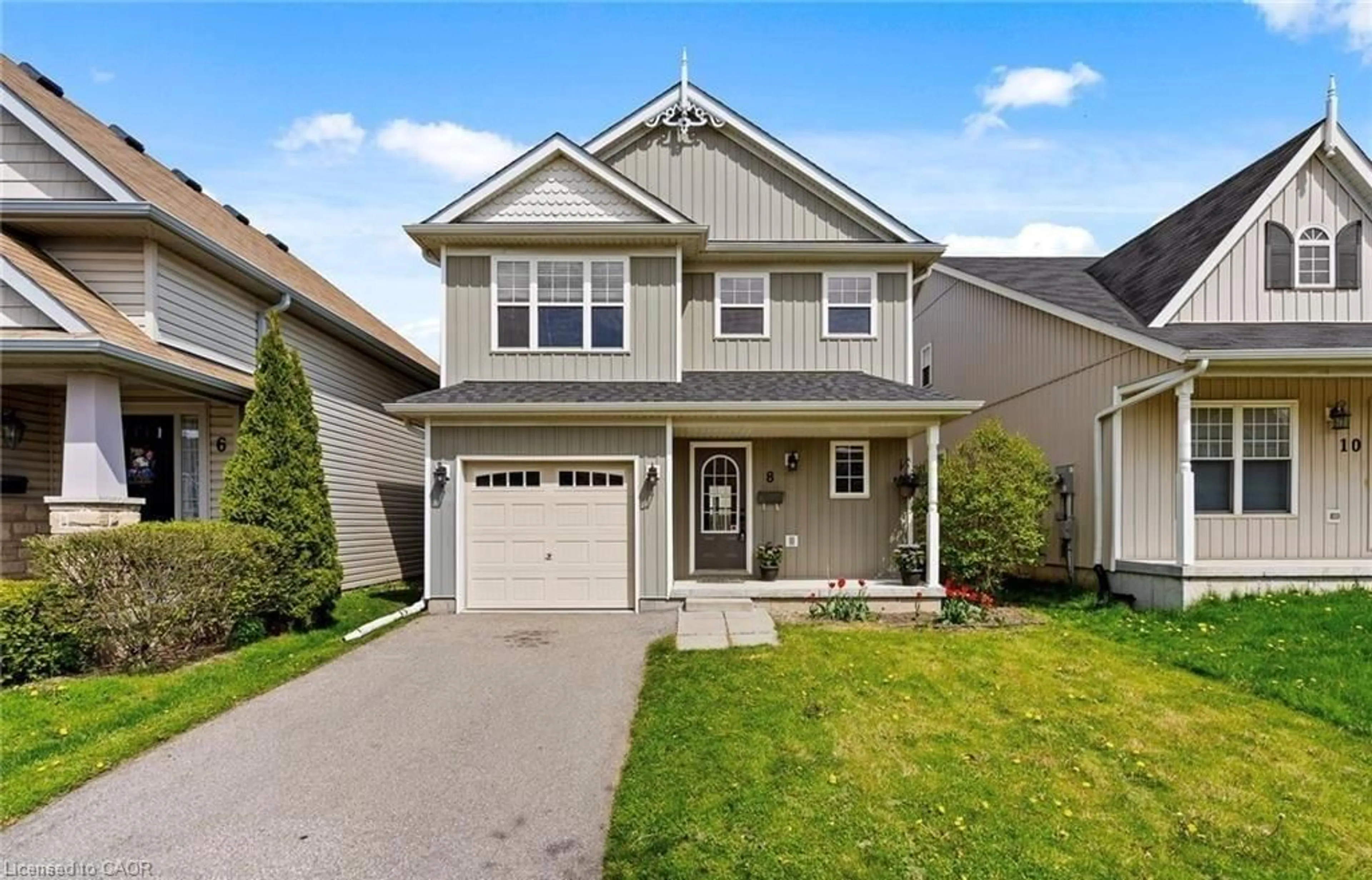 Home with vinyl exterior material, street for 36 Chicory Cres, St. Catharines Ontario L2R 6K7