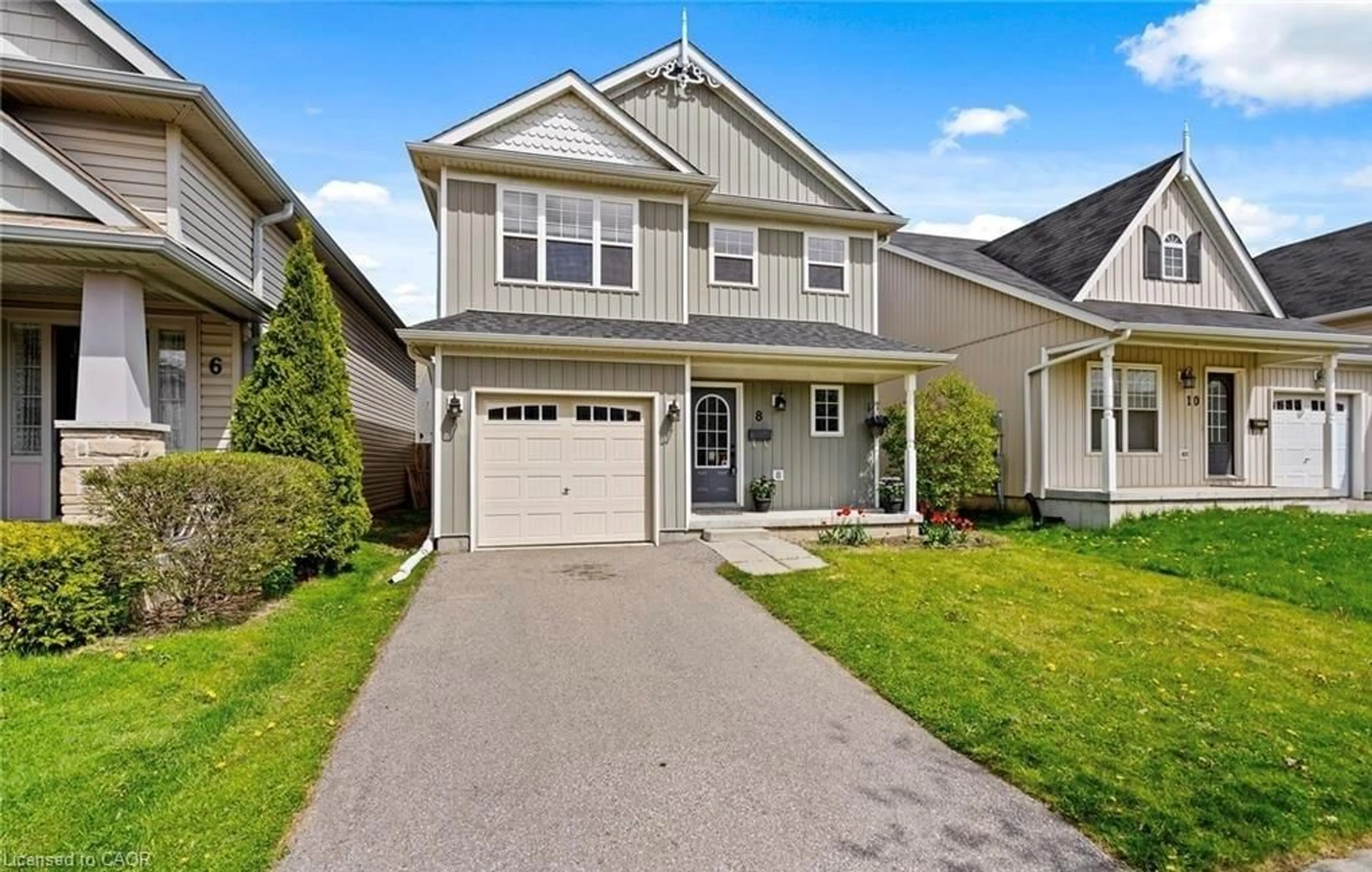 Home with vinyl exterior material, street for 36 Chicory Cres, St. Catharines Ontario L2R 6K7