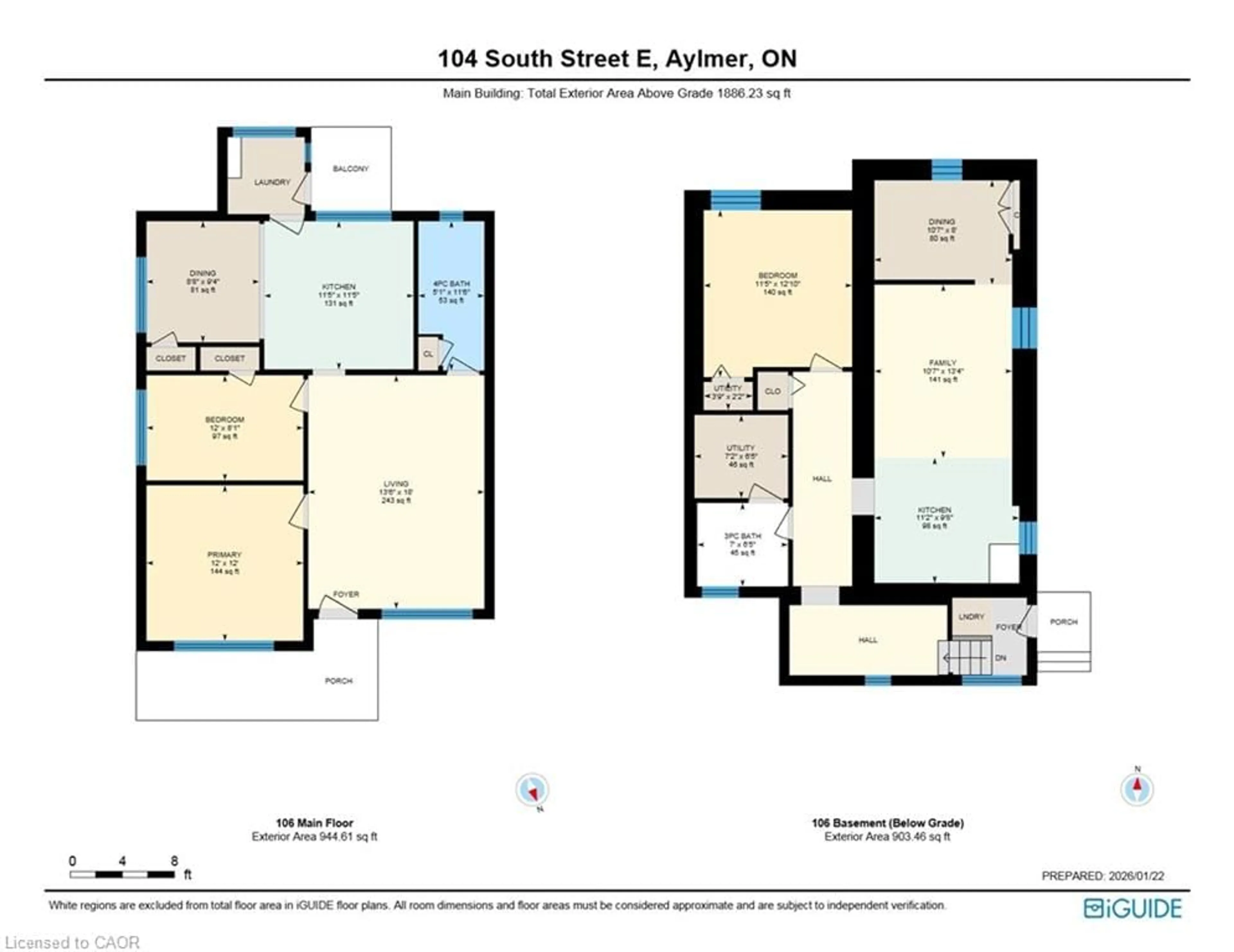 Floor plan for 104 South St, Aylmer Ontario N5H 1P8