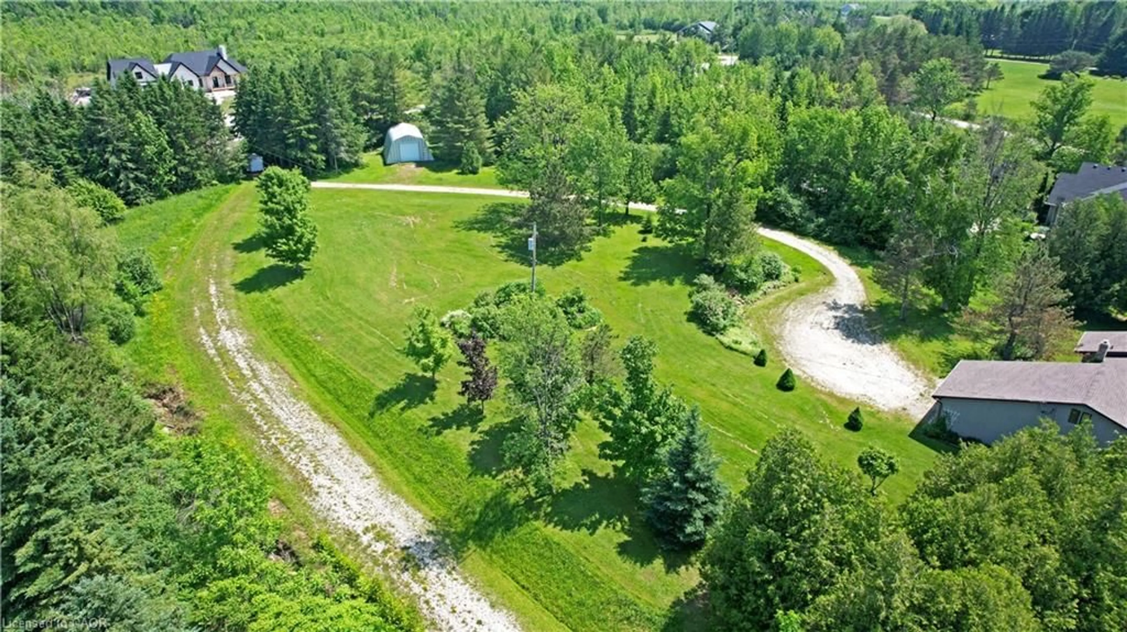 A pic from outside/outdoor area/front of a property/back of a property/a pic from drone, forest/trees view for 350320 Concession A, Meaford Municipality Ontario N0H 1B0