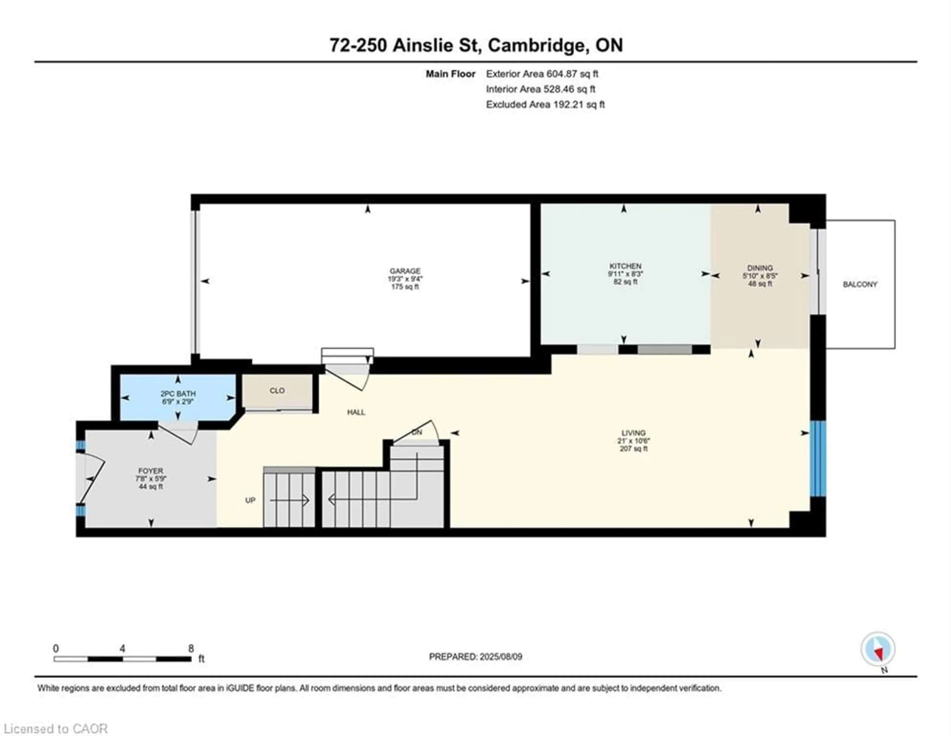 Floor plan for 250 Ainslie St #72, Cambridge Ontario N1R 8P8