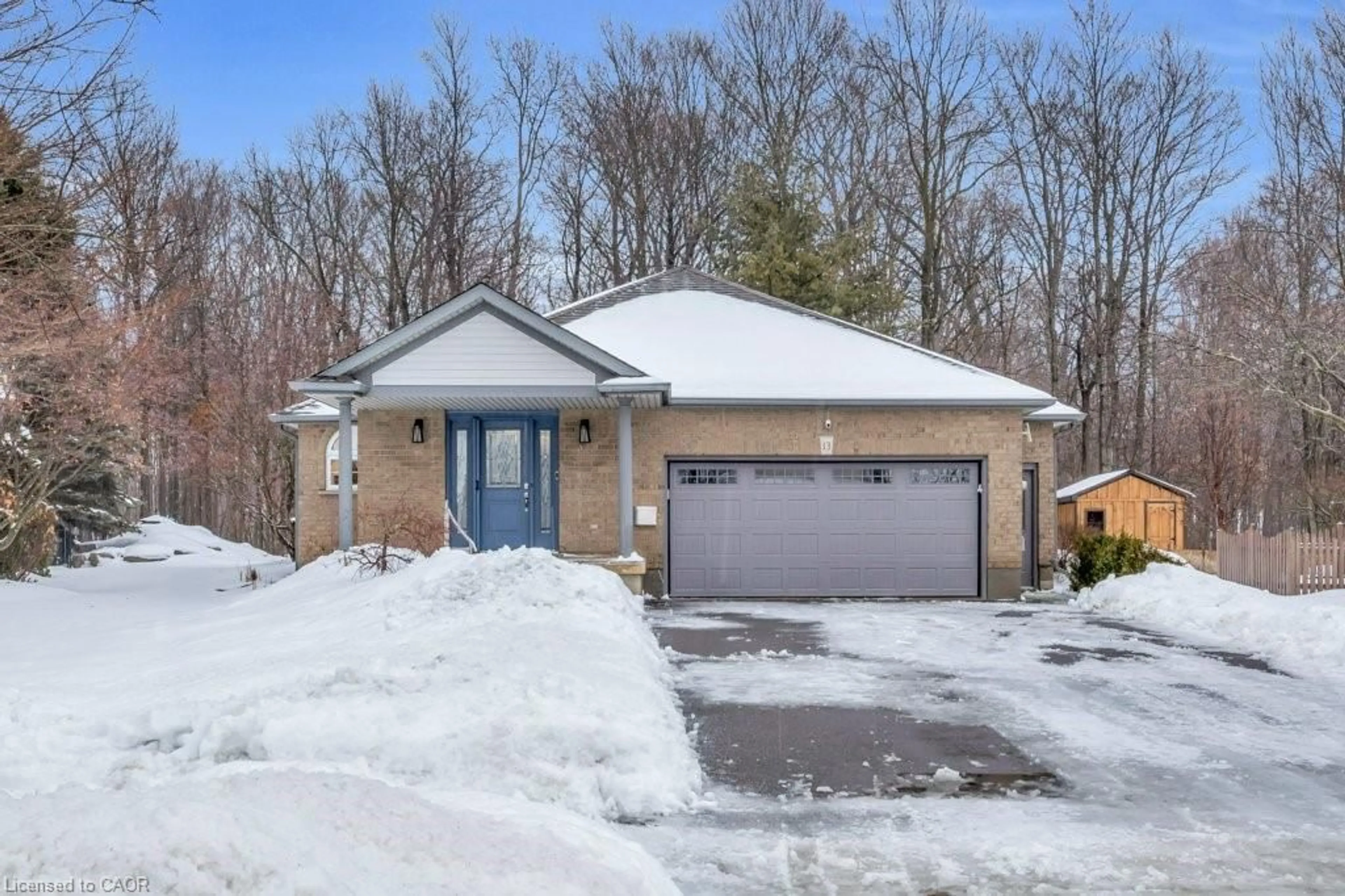 Home with brick exterior material, street for 13 Burlwood Dr, Elmira Ontario N3B 3L2