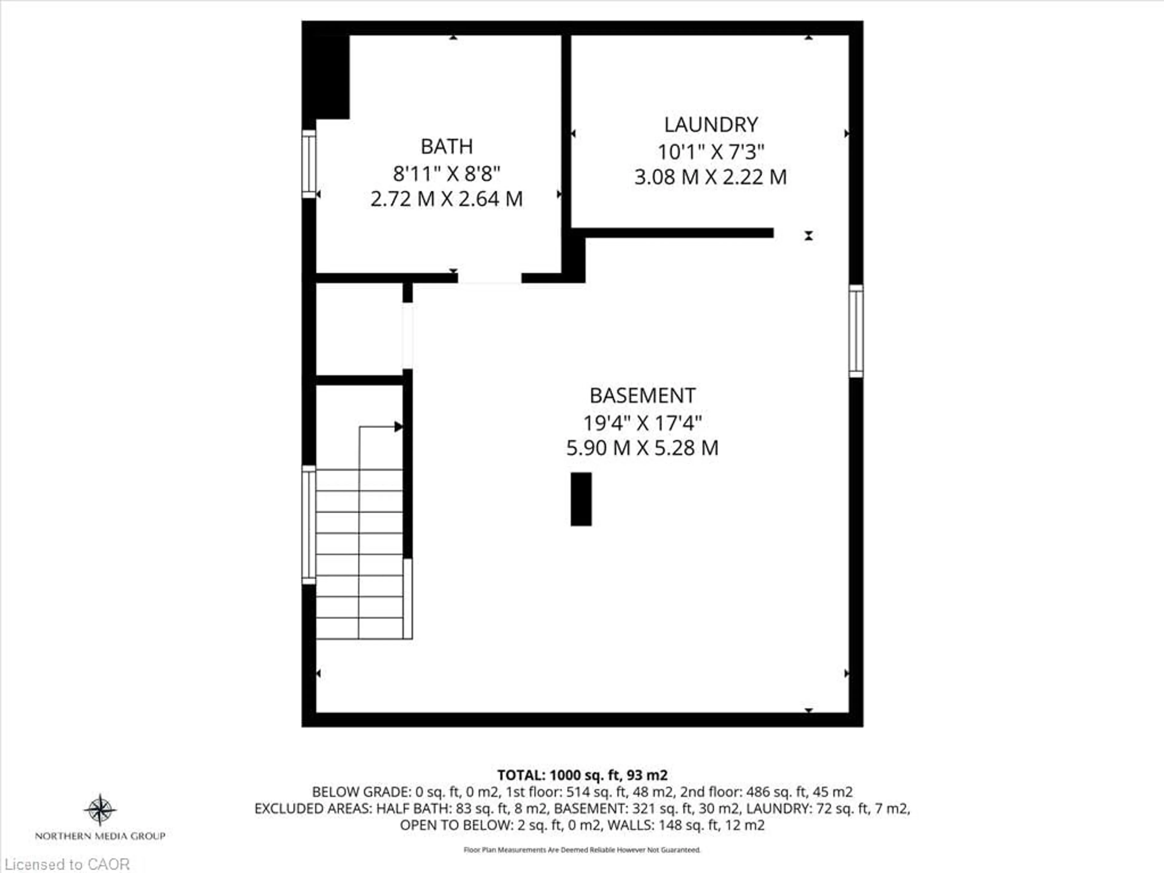 Floor plan for 35 Bayfield Ave, Hamilton Ontario L8H 3M5