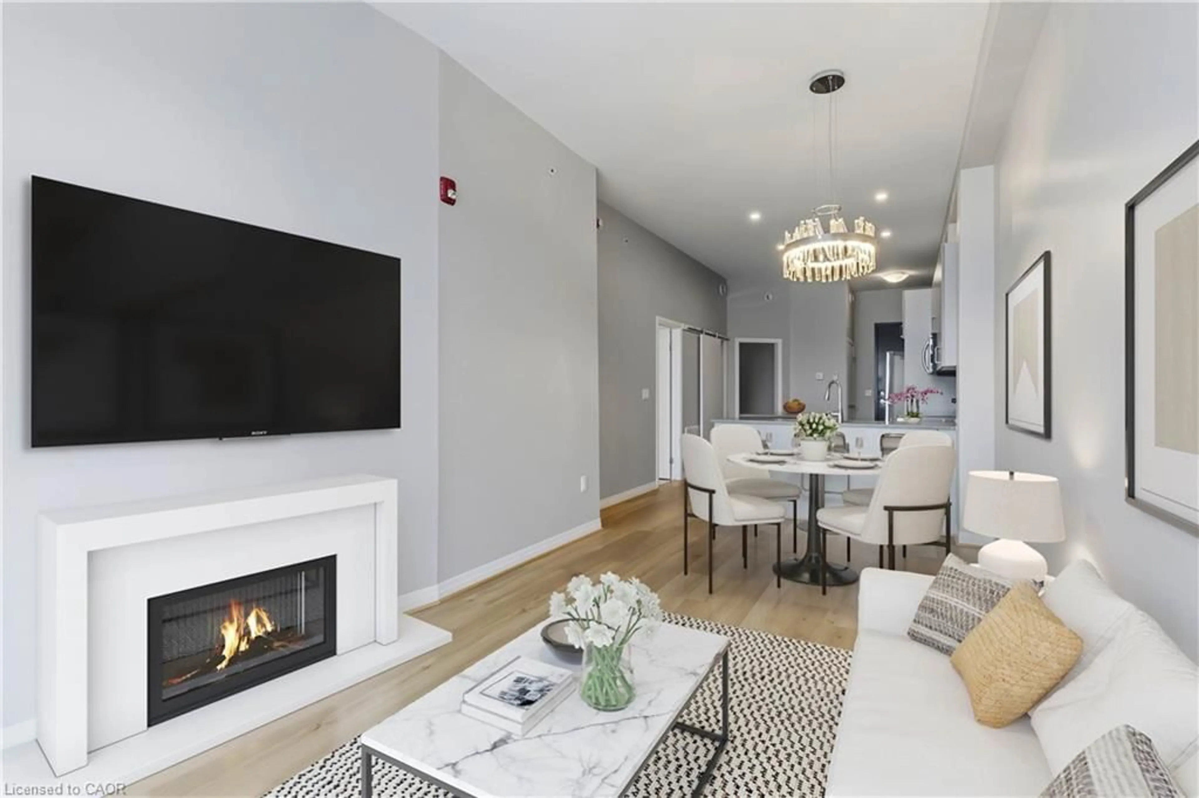 Living room with furniture, unknown for 85 Morrell St #105A, Brantford Ontario N3T 4J6