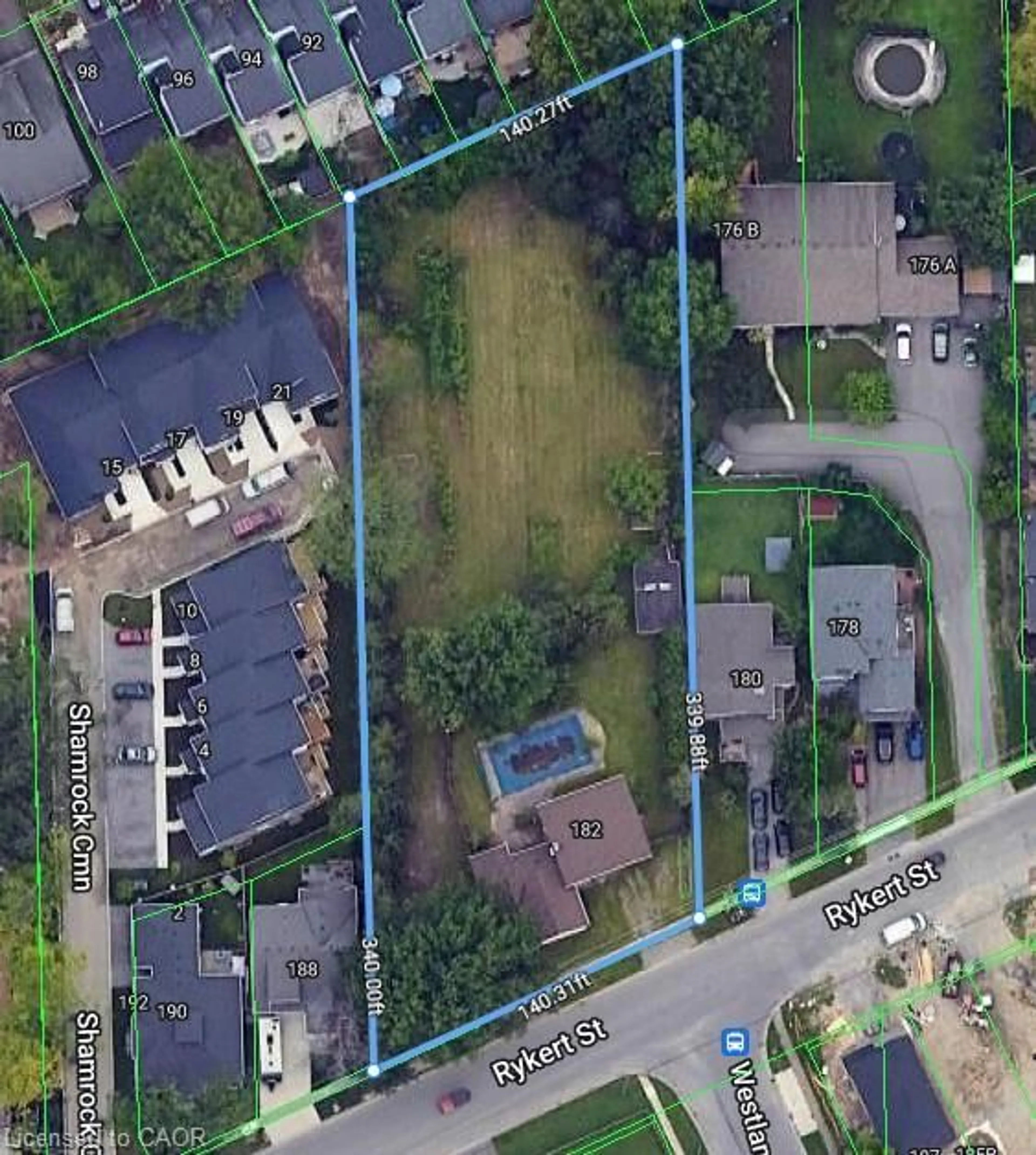 A pic from outside/outdoor area/front of a property/back of a property/a pic from drone, street for 182 Rykert St, St. Catharines Ontario L2S 2B7