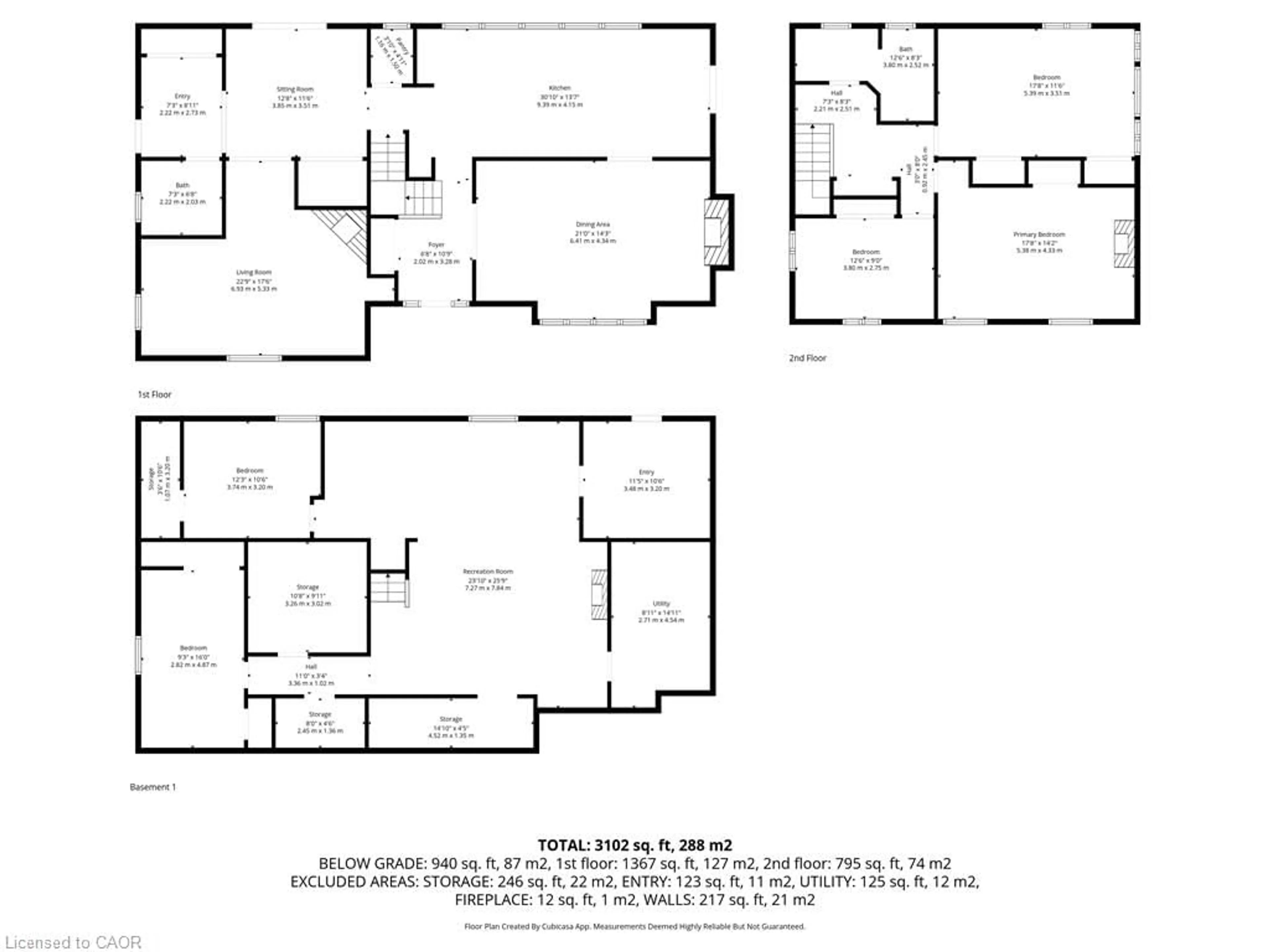 Floor plan for 625 Balfour St, Pelham Ontario L0S 1C0