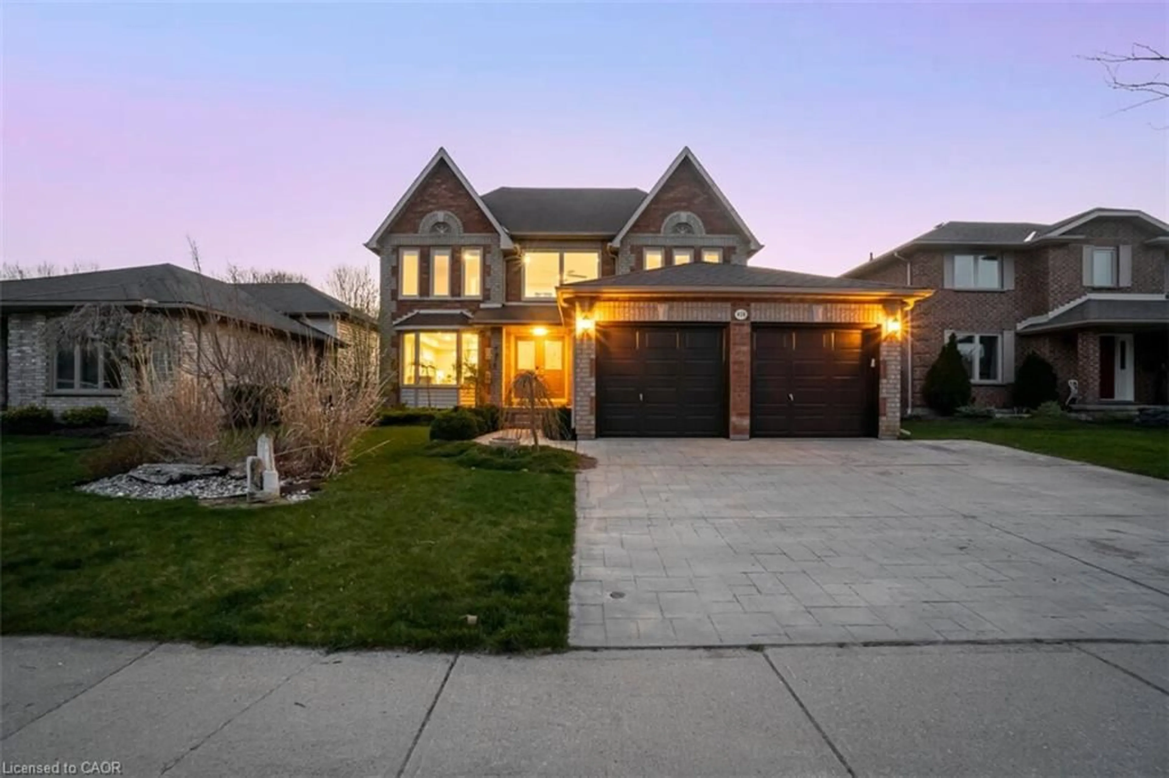 Home with brick exterior material, street for 418 Riverview Dr, Strathroy Ontario N7G 4A8