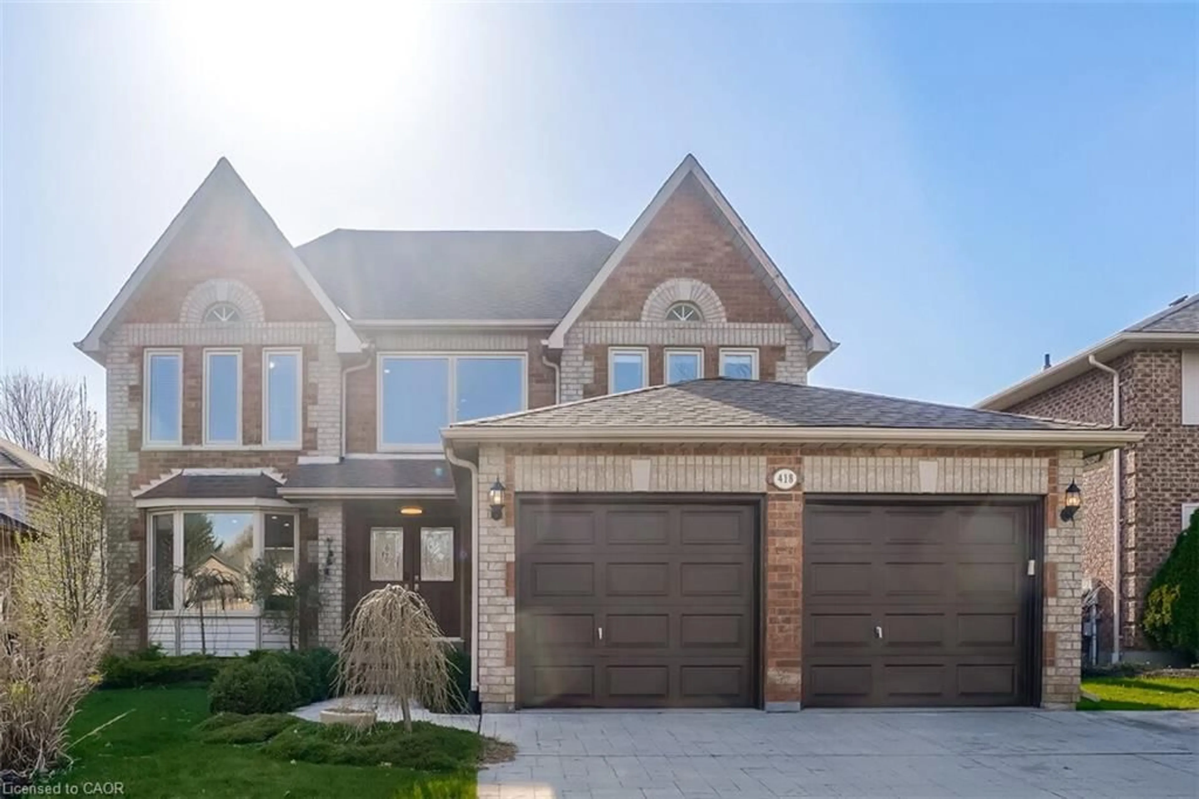 Home with brick exterior material, street for 418 Riverview Dr, Strathroy Ontario N7G 4A8