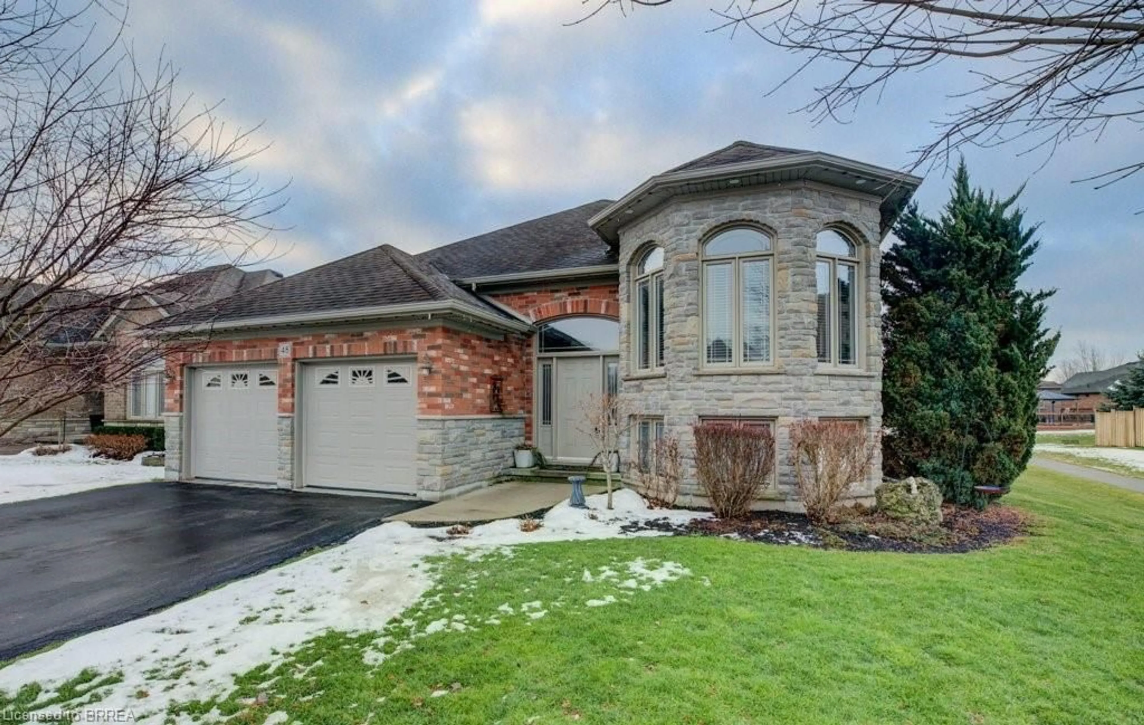 Home with brick exterior material, street for 48 Willowdale Cres, Port Dover Ontario N0A 1N5