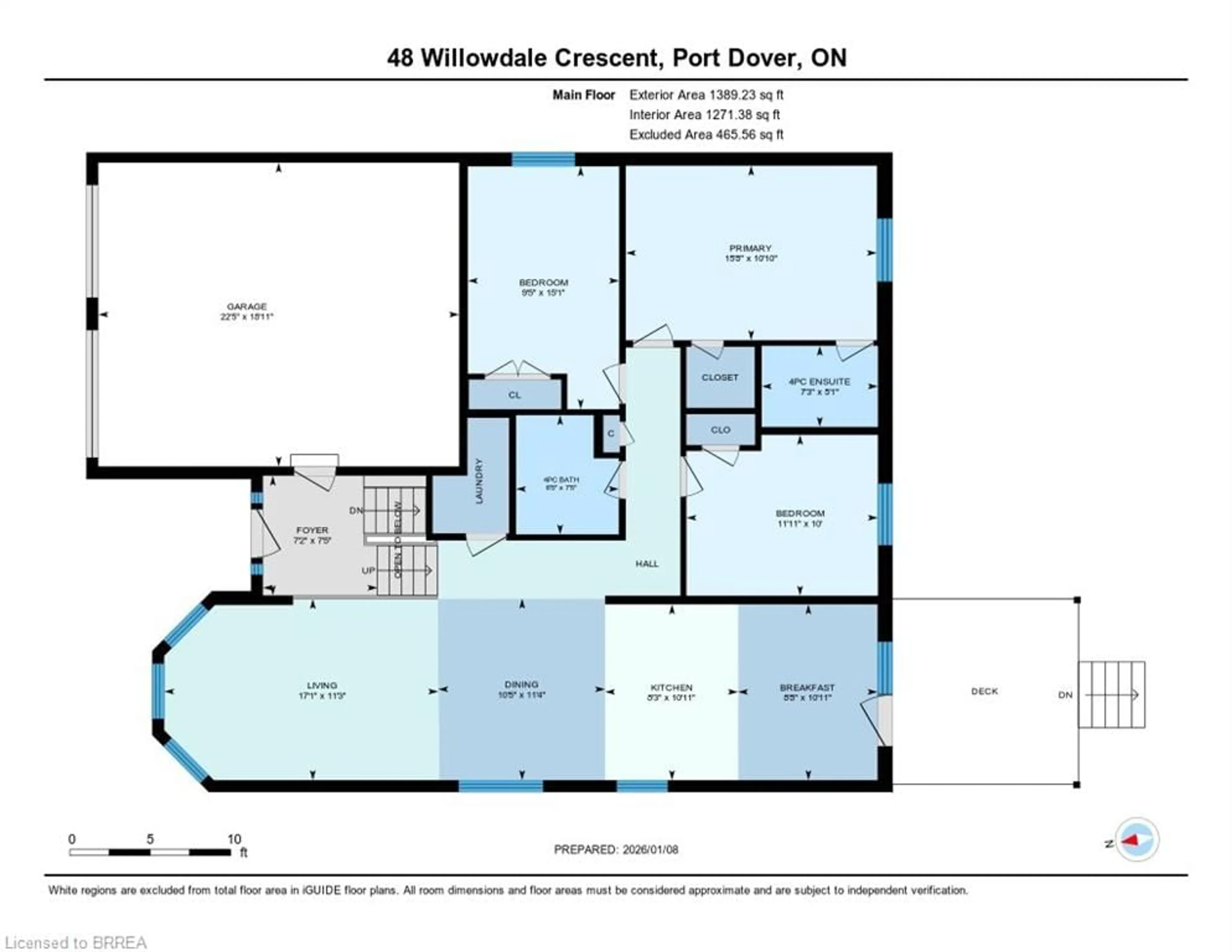 Floor plan for 48 Willowdale Cres, Port Dover Ontario N0A 1N5