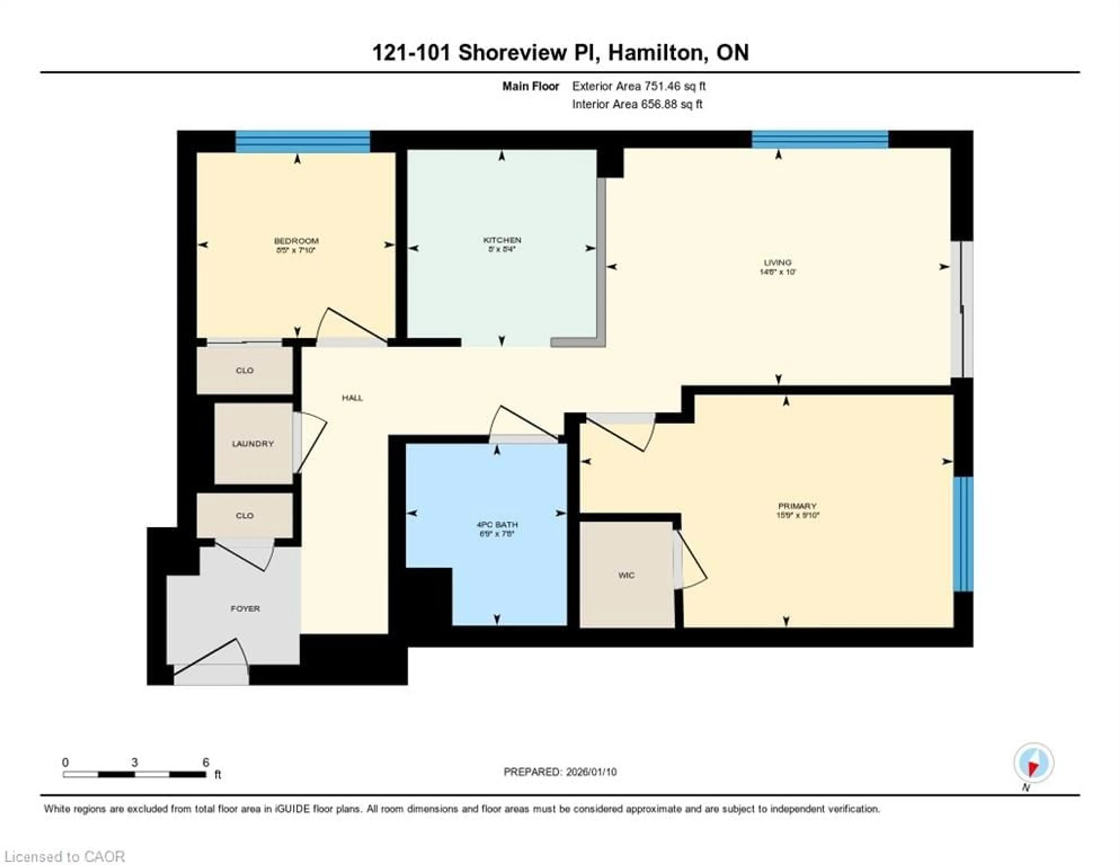 Floor plan for 101 Shoreview Pl #121, Stoney Creek Ontario L8E 0K2