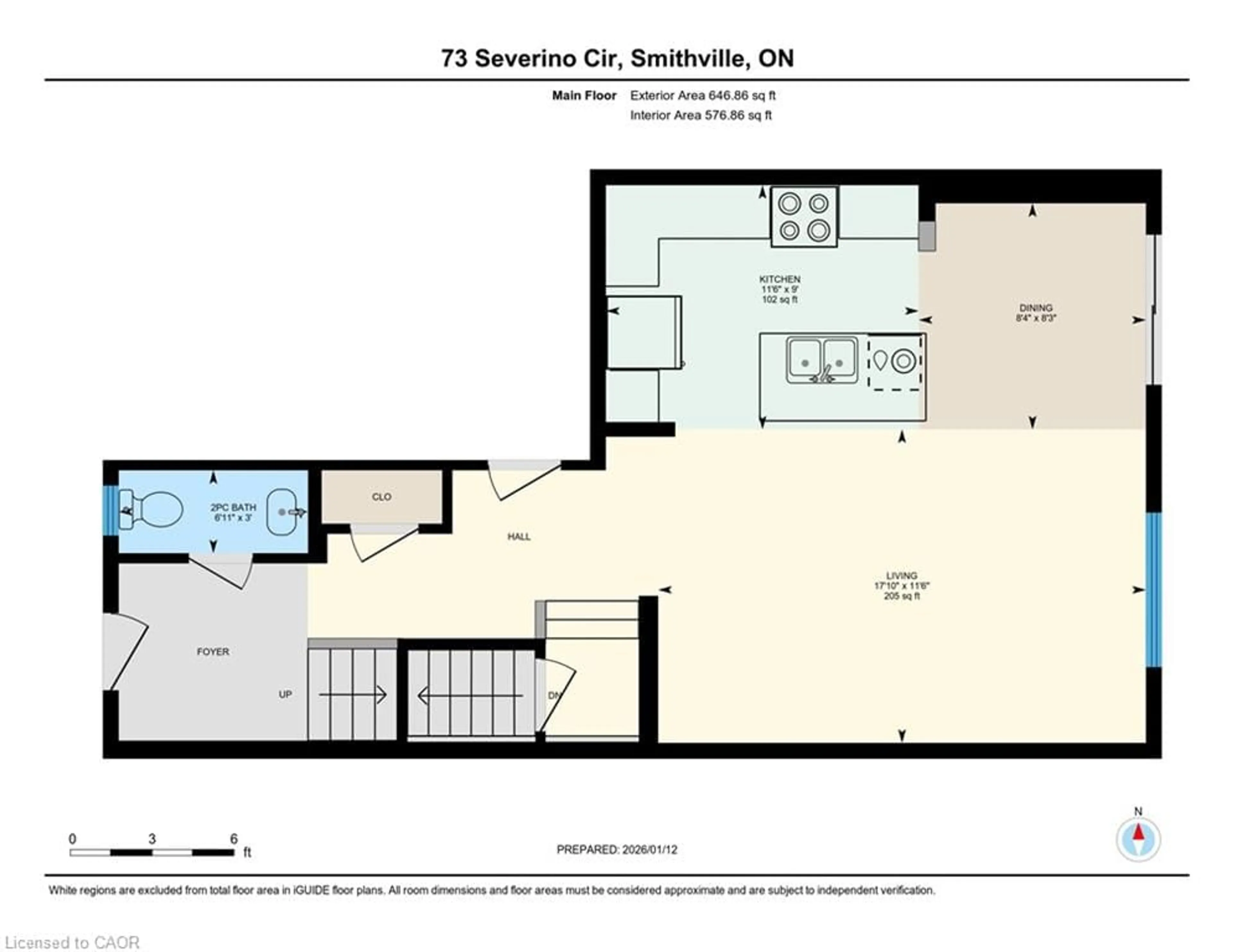 Floor plan for 73 Severino Cir, Smithville Ontario L0R 2A0