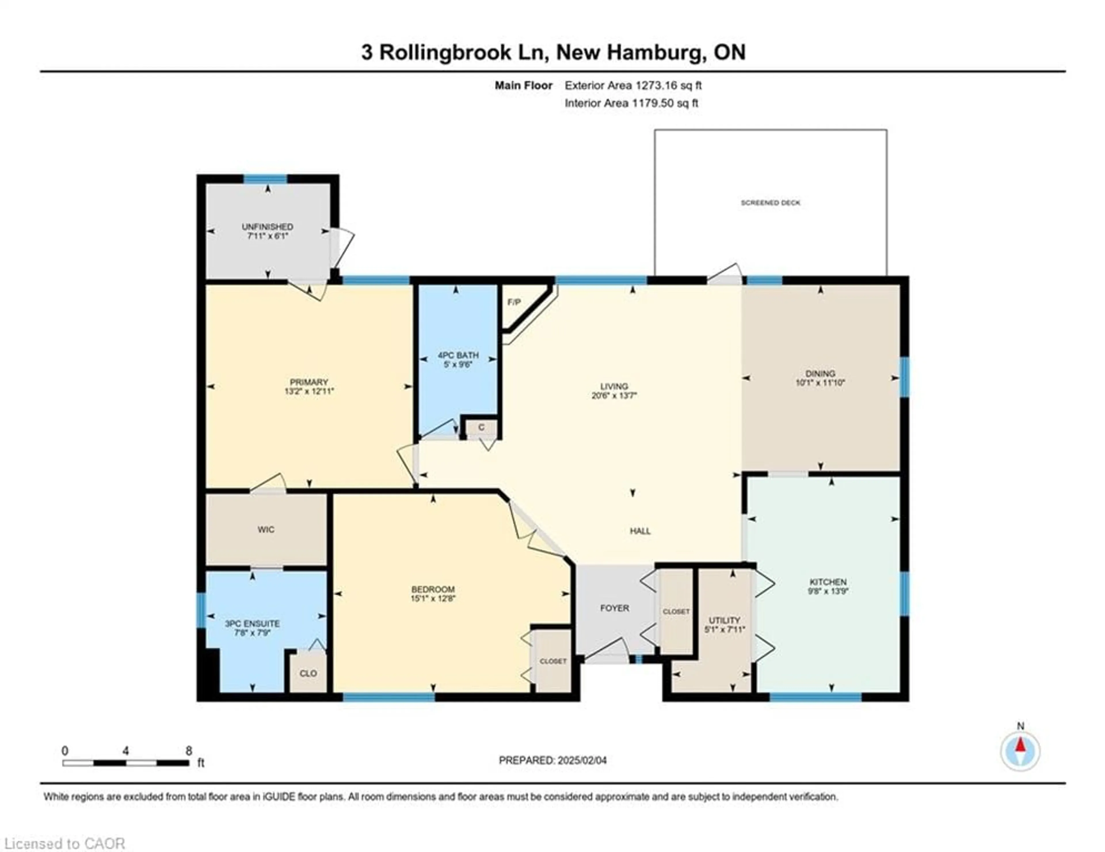 Floor plan for 3 Rolling Brook Lane, New Hamburg Ontario N3A 2G1