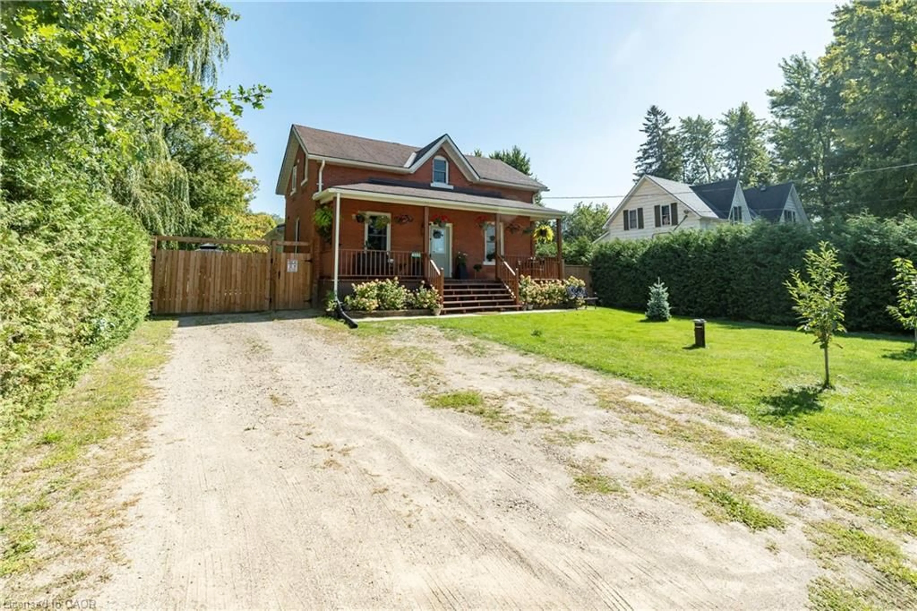 A pic from outside/outdoor area/front of a property/back of a property/a pic from drone, street for 4593 Perth Road 135, Wartburg Ontario N0K 1X0