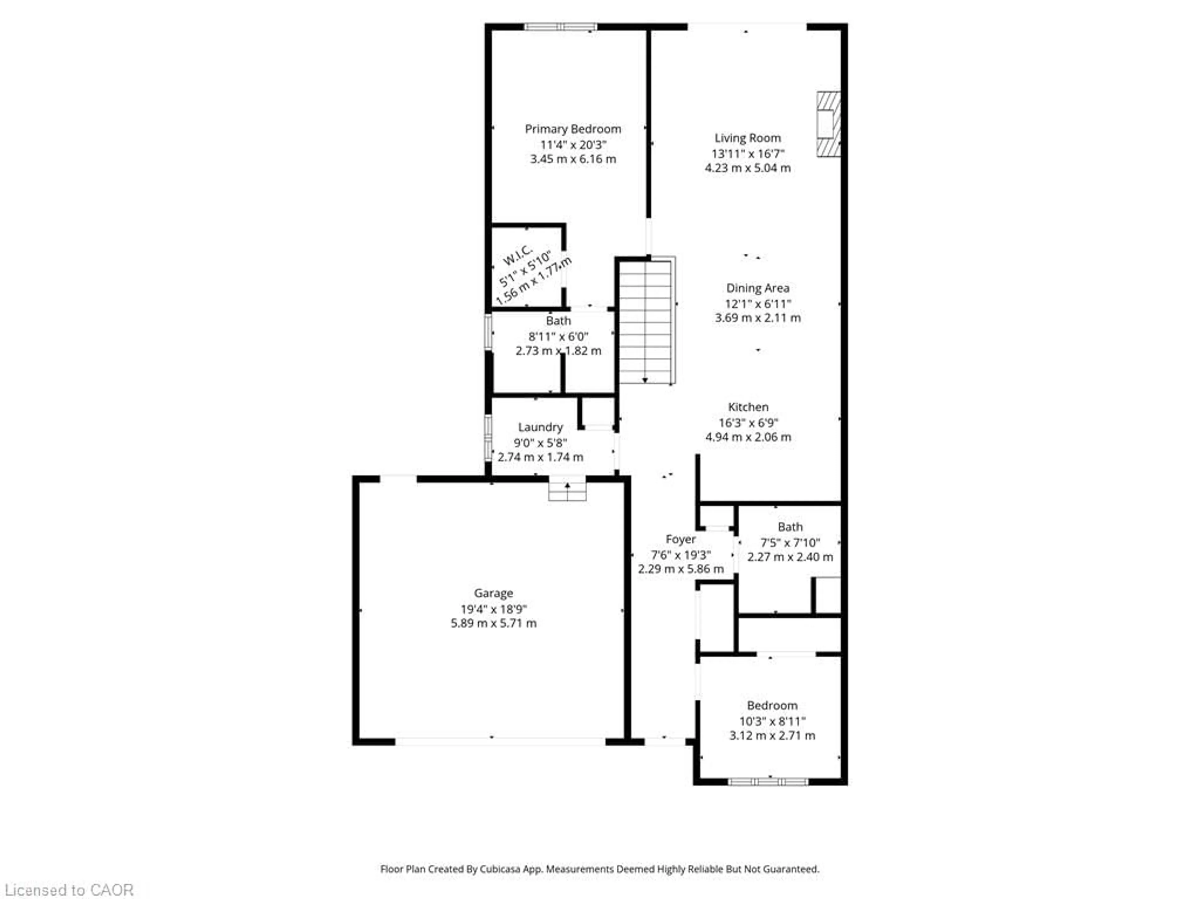Floor plan for 9440 Eagle Ridge Dr #19, Niagara Falls Ontario L2H 0G6
