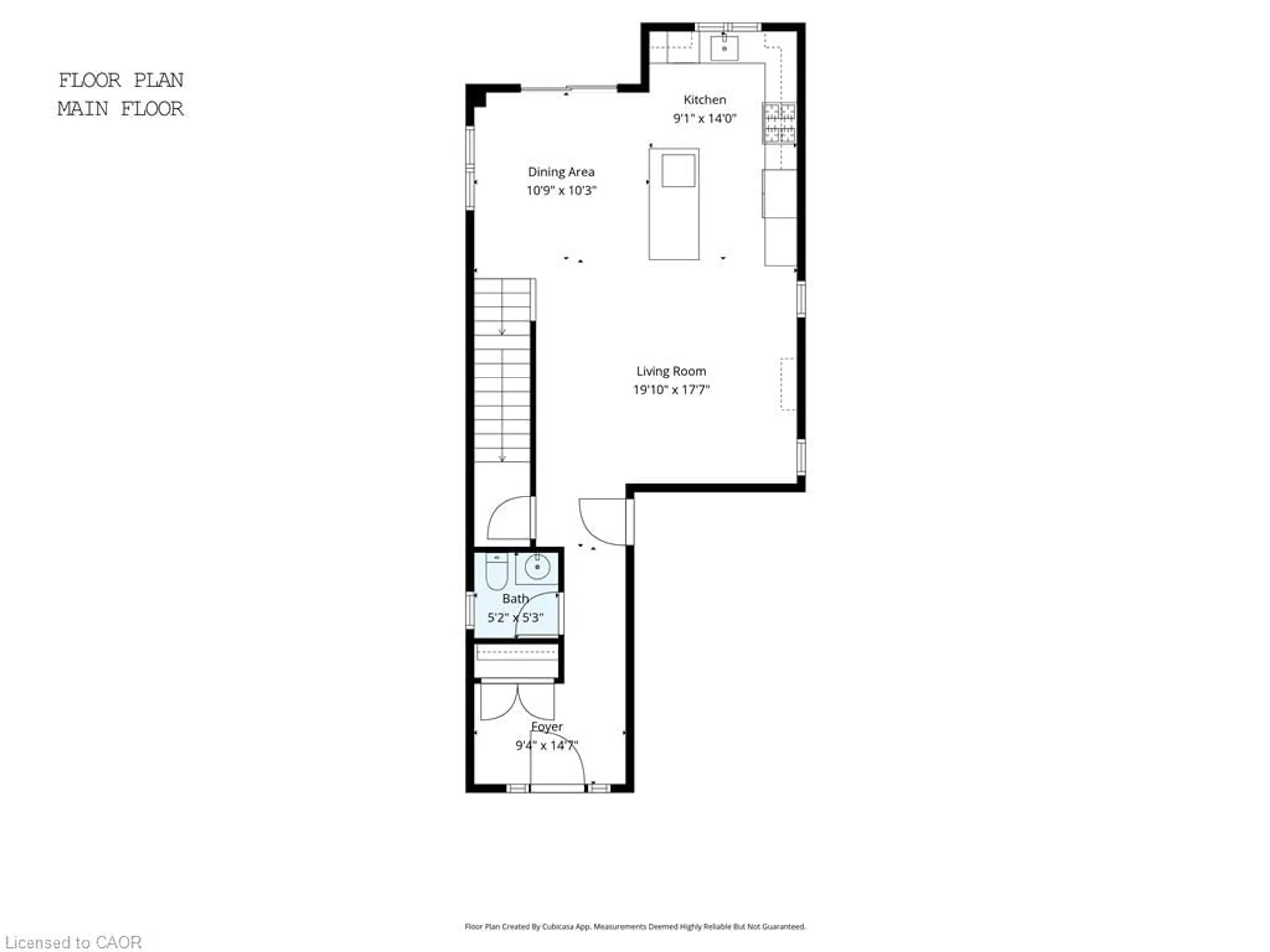 Floor plan for 25 Ferris Cir, Guelph Ontario N1G 4X2