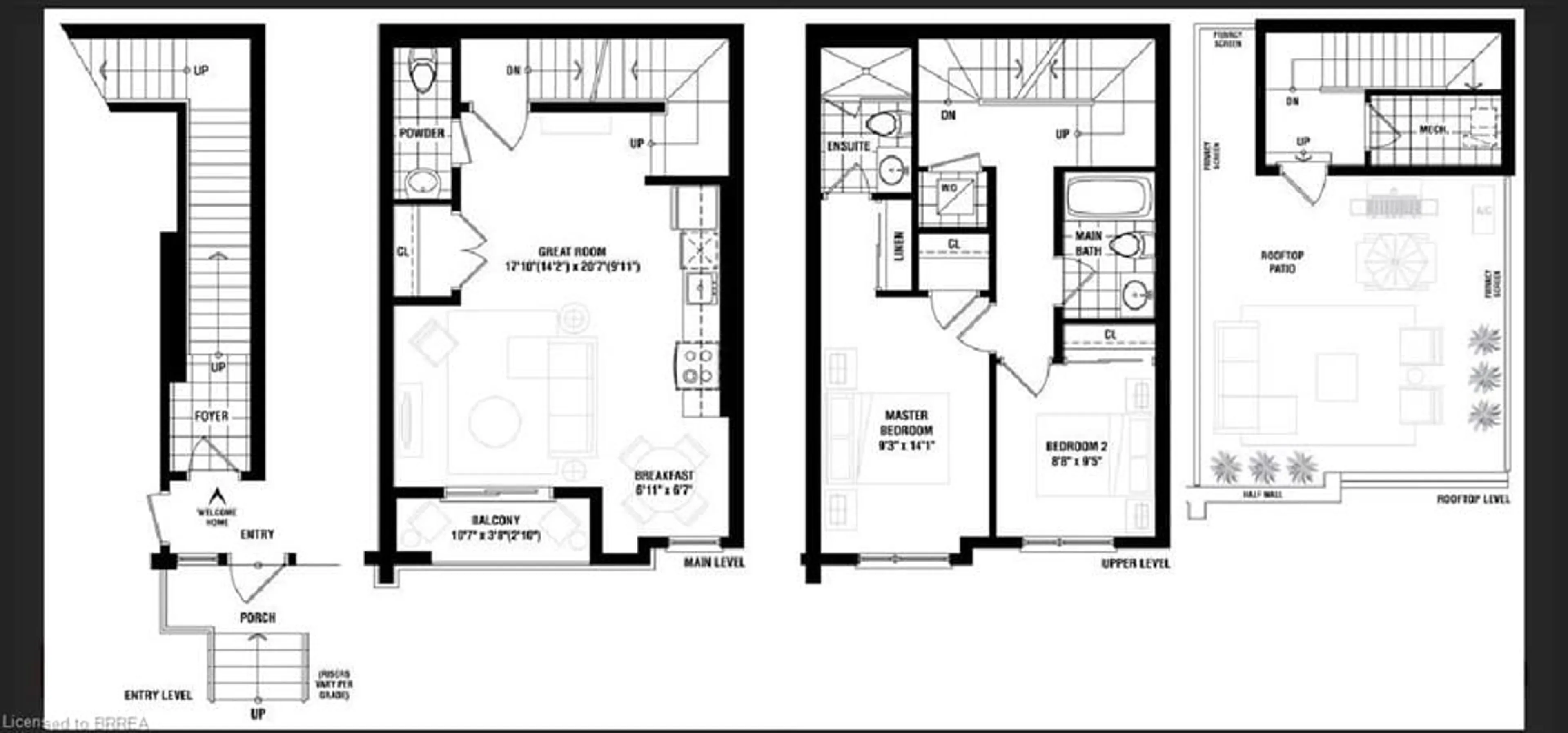 Floor plan for 3550 Colonial Dr #32, Mississauga Ontario L5L 0C1